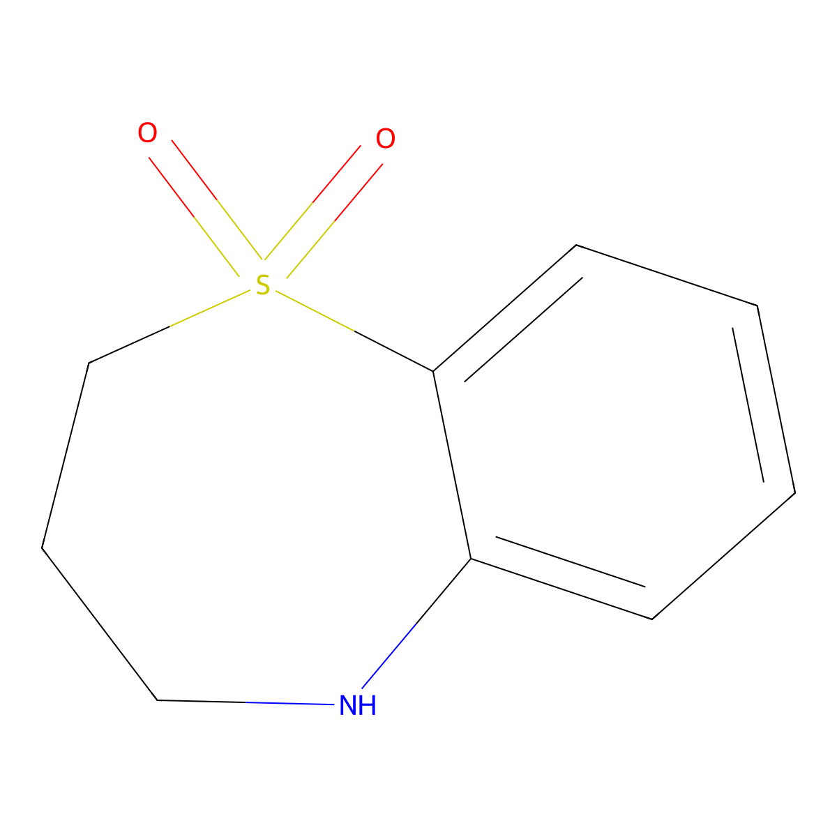2,3,4,5-Tetrahydro-1,5-benzothiazepine-1,1-dione molecular structure, CAS 1545047-60-6