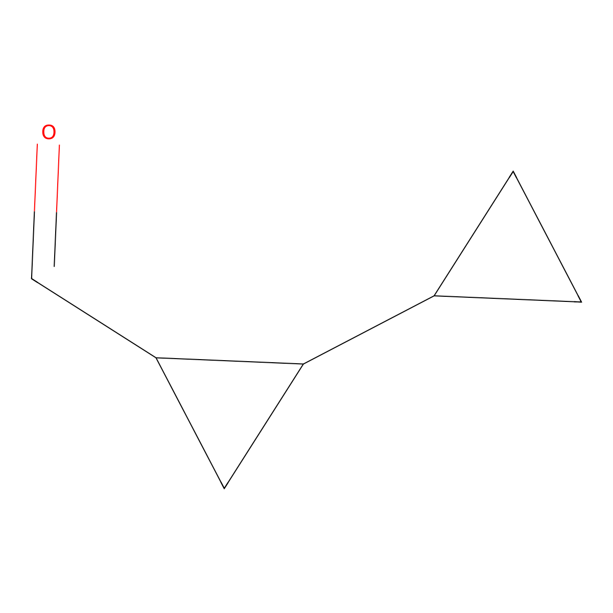 2-Cyclopropylcyclopropane-1-carbaldehyde molecular structure, CAS 1545048-97-2