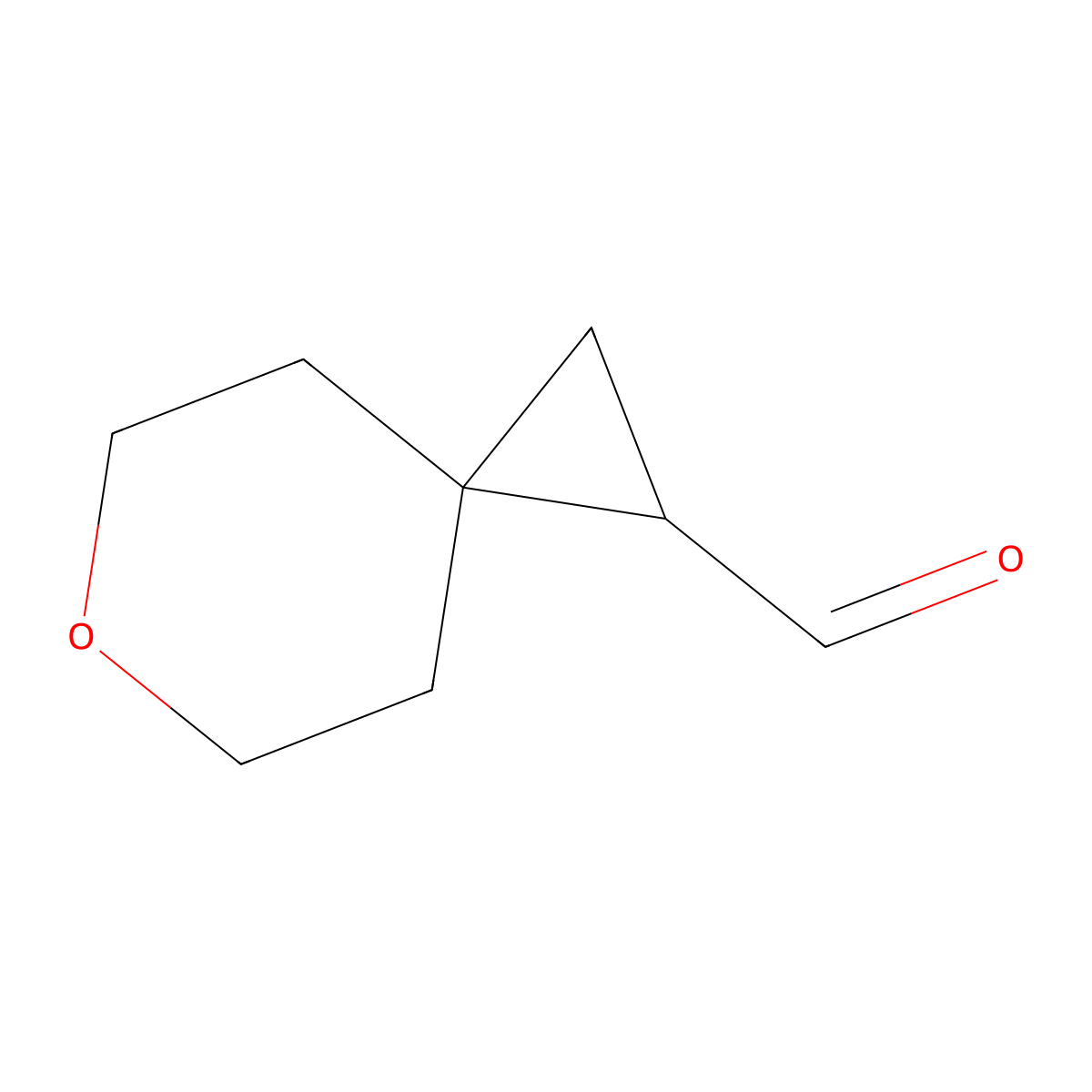 6-Oxaspiro[2.5]octane-1-carbaldehyde molecular structure, CAS 1545049-02-2