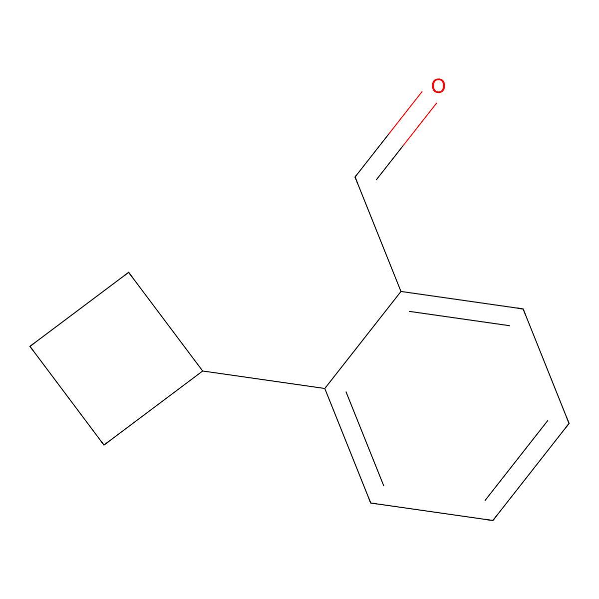 2-Cyclobutylbenzaldehyde molecular structure, CAS 1545049-40-8