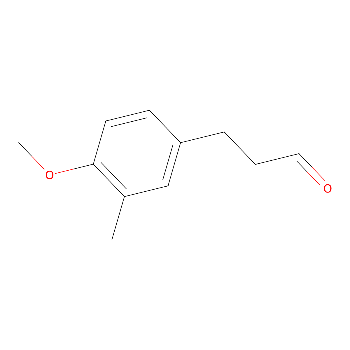 3-(4-Methoxy-3-methylphenyl)propanal molecular structure, CAS 1545049-62-4