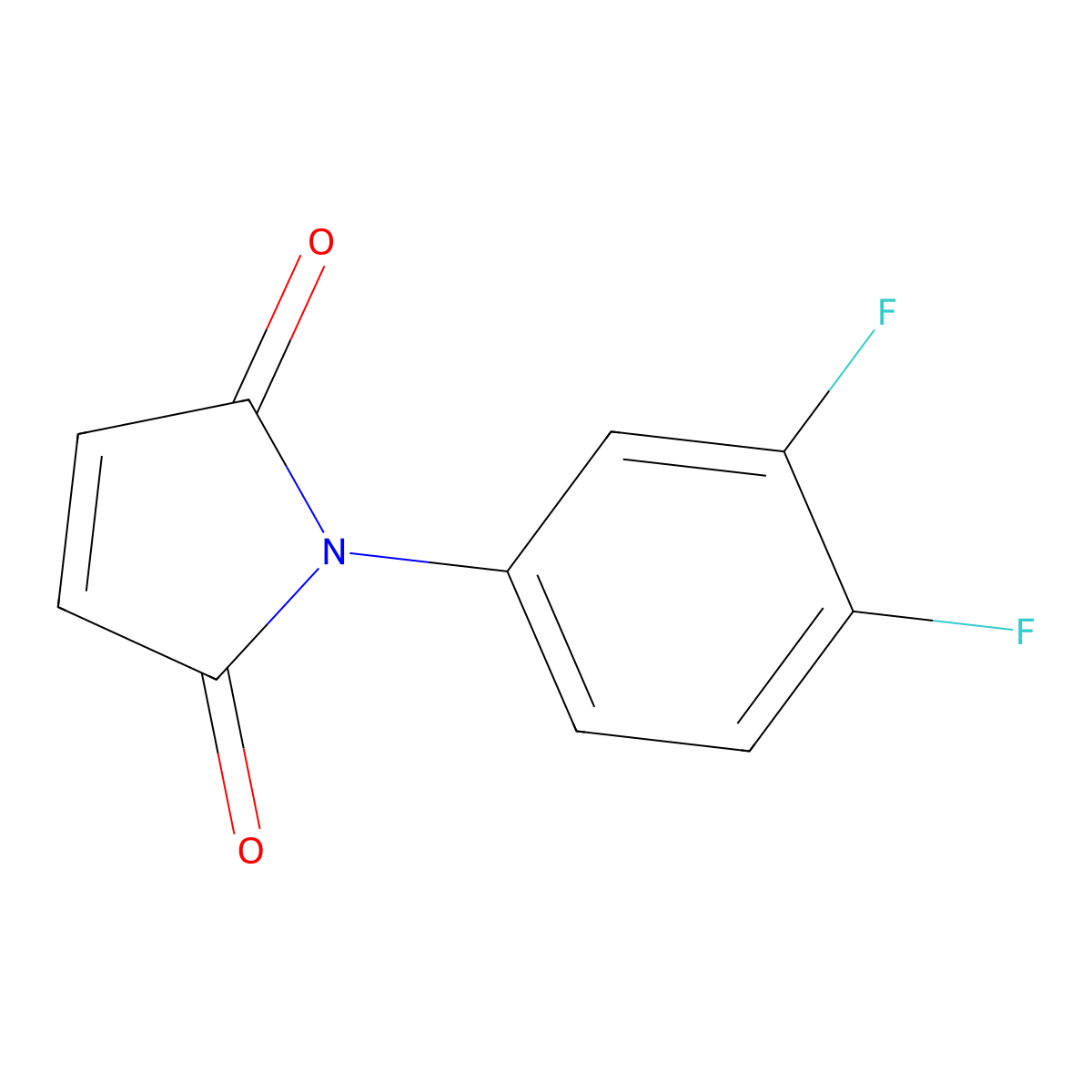 1-(3,4-Difluorophenyl)-1H-pyrrole-2,5-dione molecular structure, CAS 154505-91-6