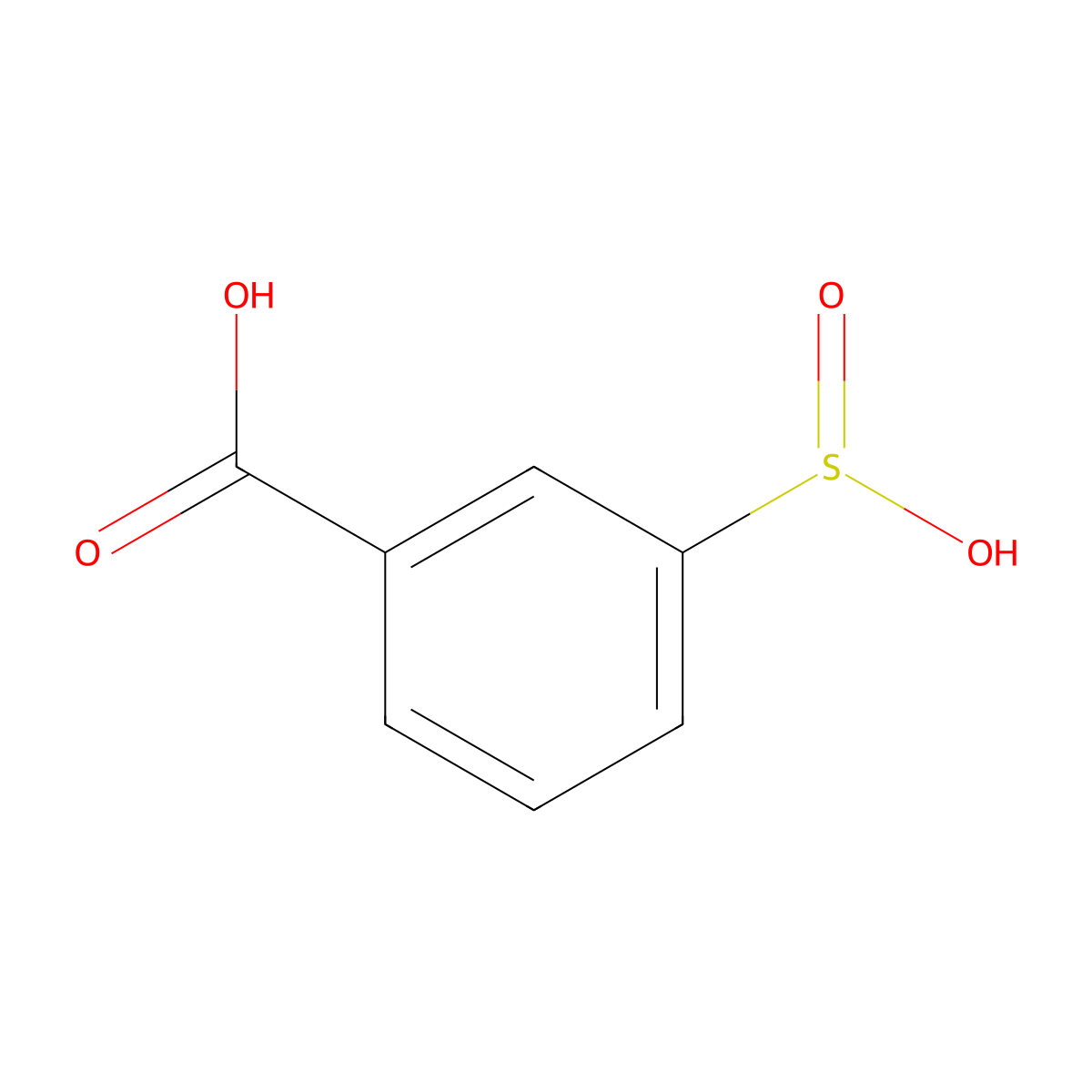 3-Sulfinobenzoic acid molecular structure, CAS 15451-00-0