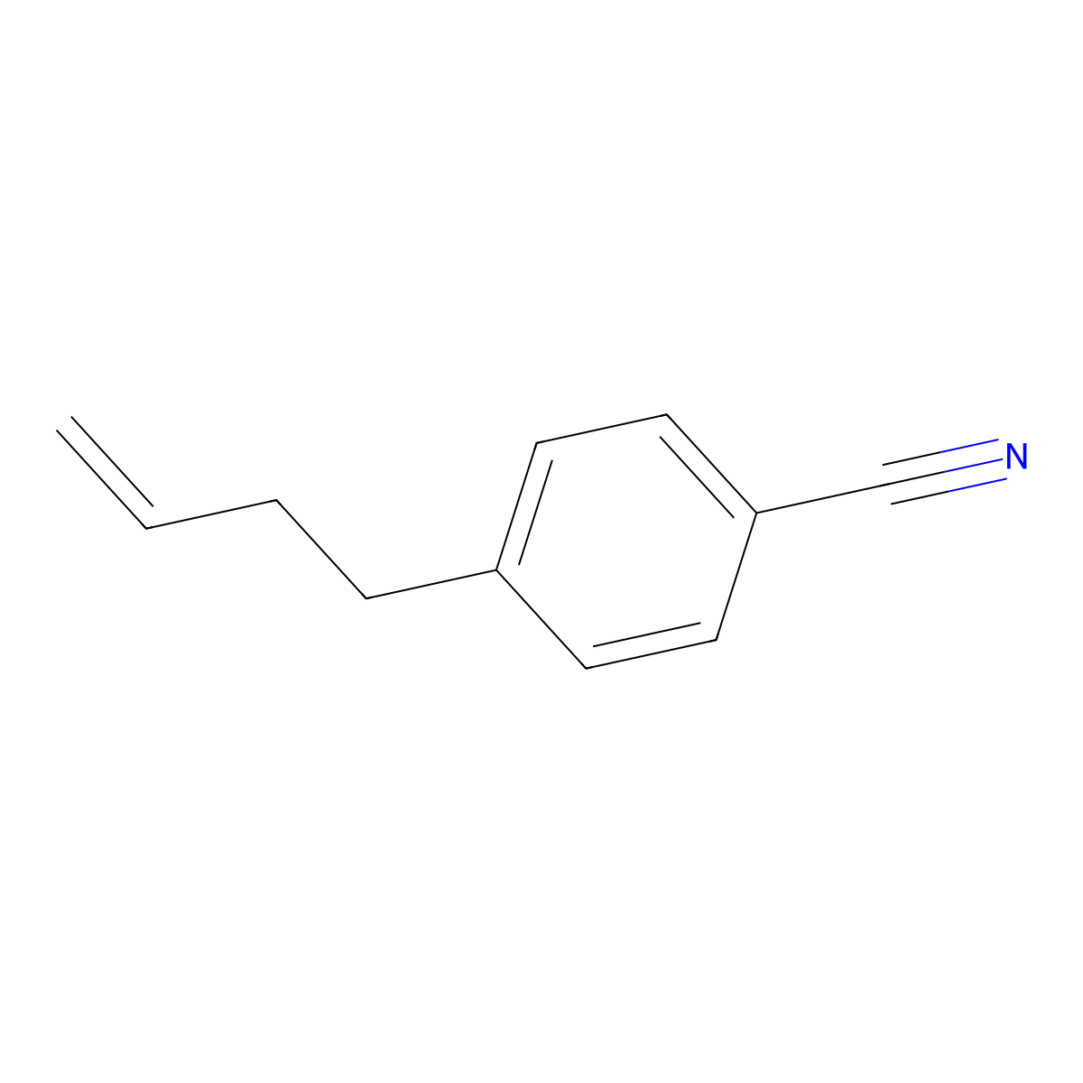 4-(3-Butenyl)benzonitrile molecular structure, CAS 15451-33-9