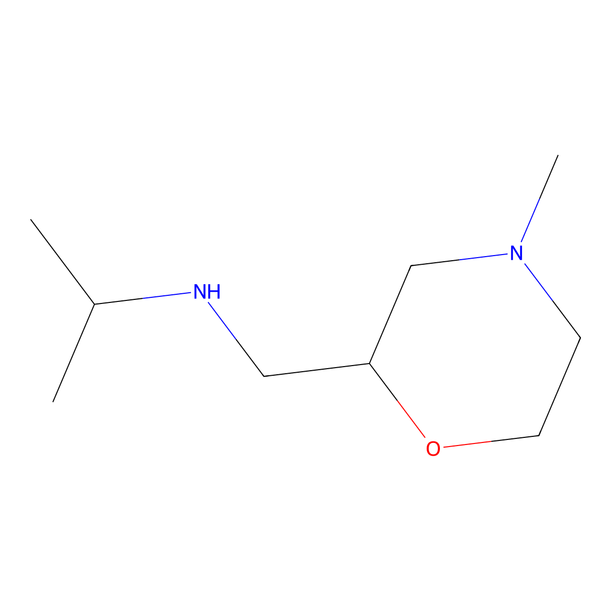 [(4-Methylmorpholin-2-yl)methyl](propan-2-yl)amine molecular structure, CAS 1545116-73-1