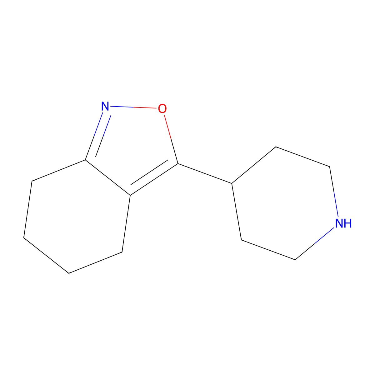 3-(Piperidin-4-yl)-4,5,6,7-tetrahydro-2,1-benzoxazole molecular structure, CAS 1545121-72-9