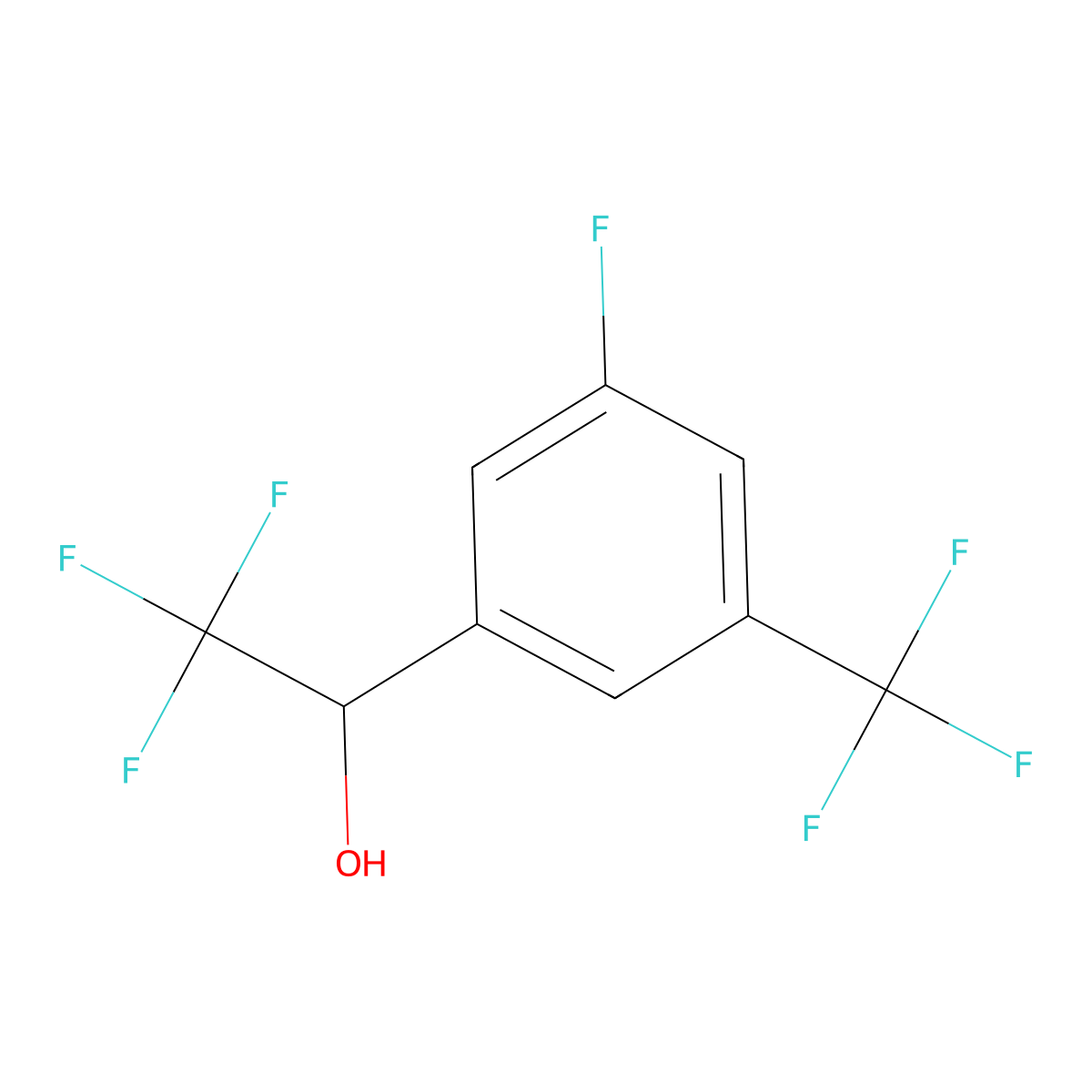 3-Fluoro-alpha,5-bis(trifluoromethyl)benzyl Alcohol molecular structure, CAS 1545125-30-1