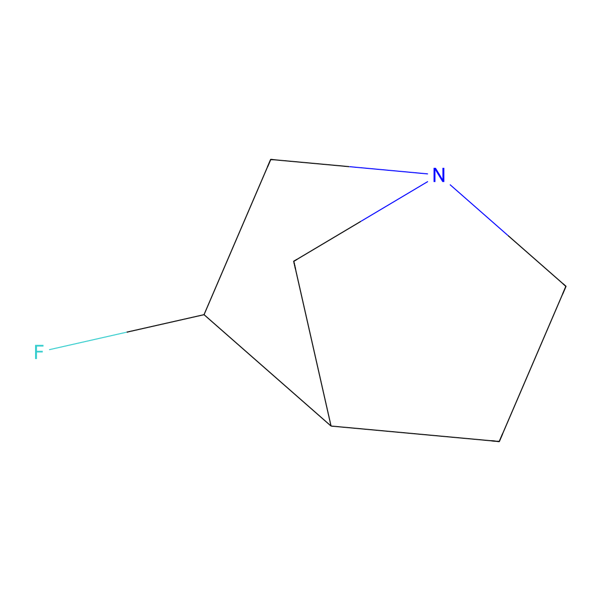 3-Fluoro-1-azabicyclo[2.2.1]heptane molecular structure, CAS 1545157-65-0