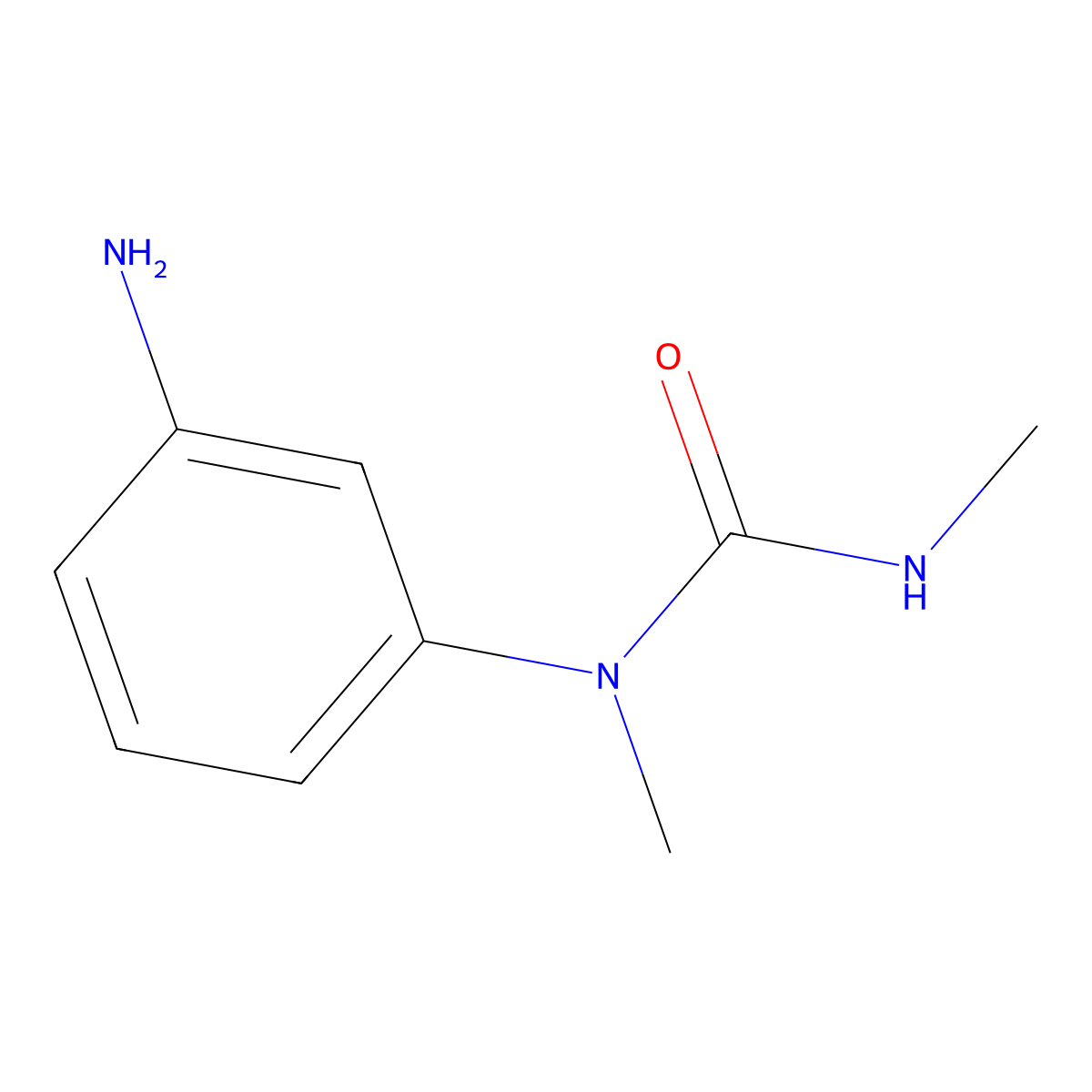 1-(3-Aminophenyl)-1,3-dimethylurea molecular structure, CAS 1545161-09-8