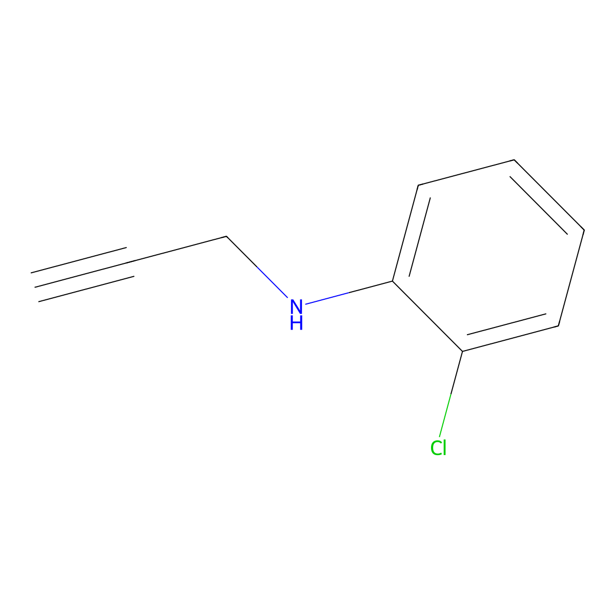 2-Chloro-N-(prop-2-yn-1-yl)aniline molecular structure, CAS 154519-62-7