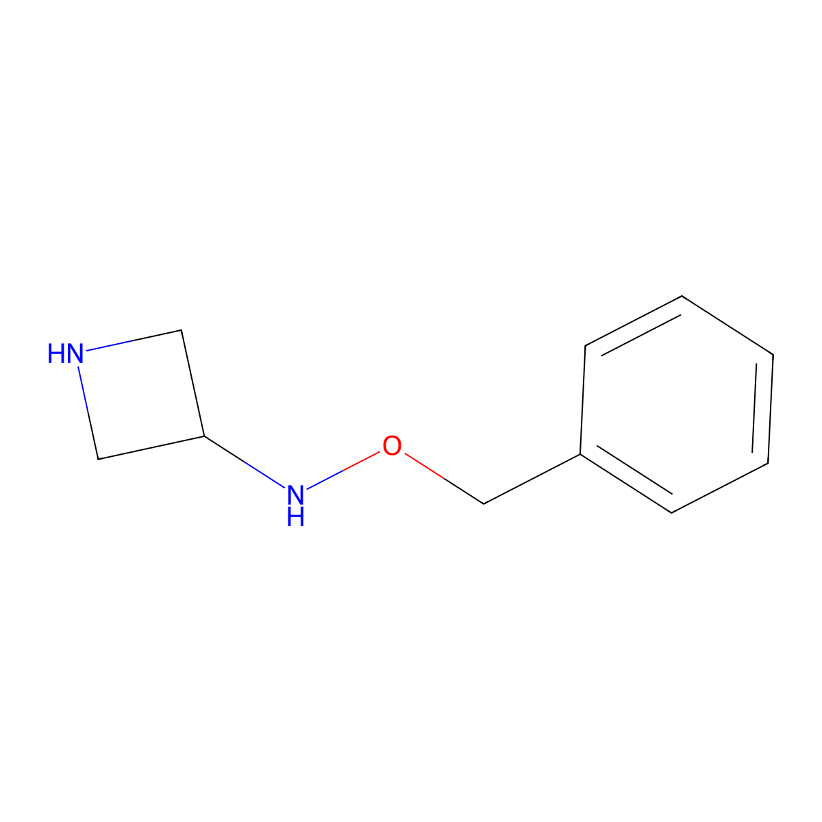 N-(benzyloxy)azetidin-3-amine molecular structure, CAS 1545207-54-2