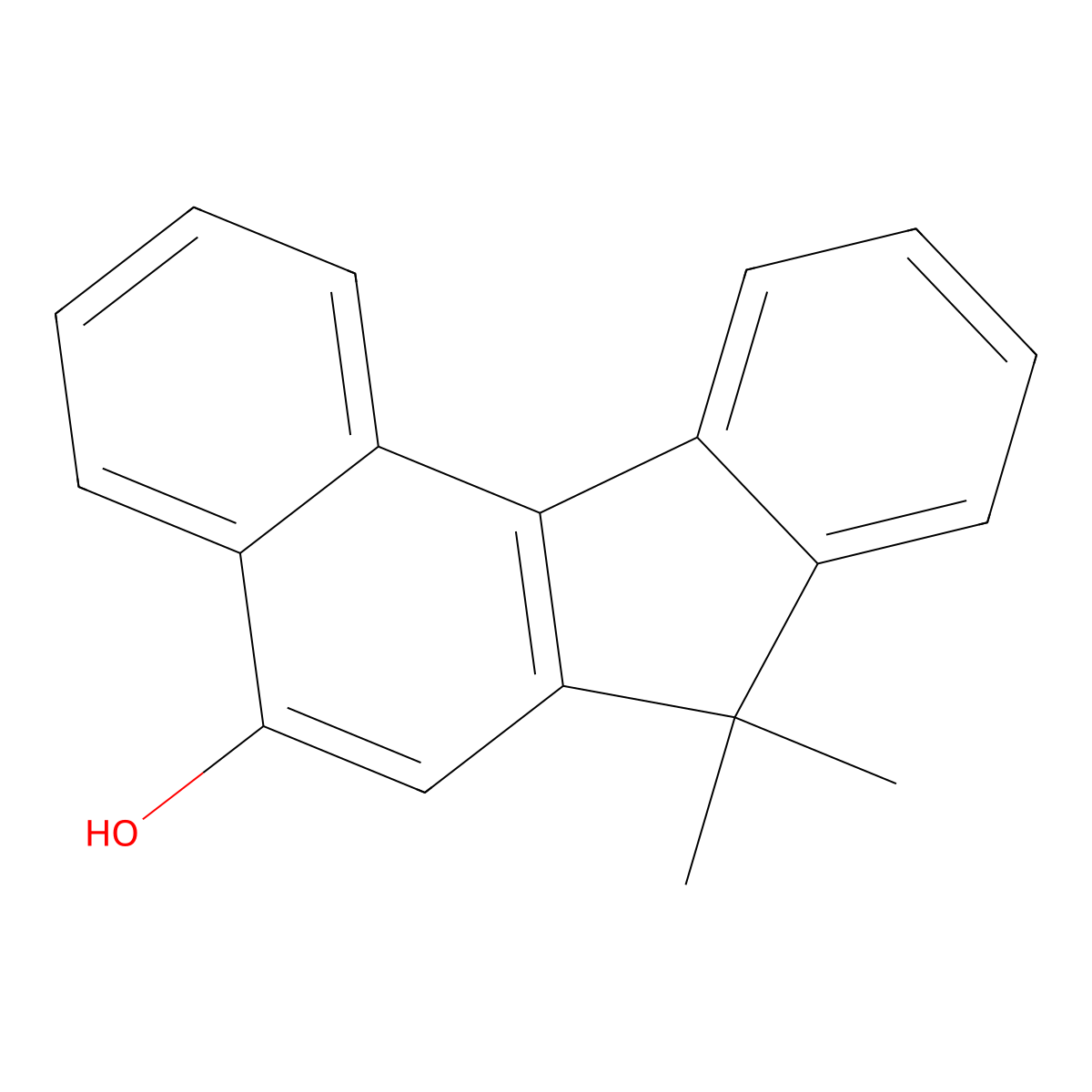 7,7-dimethyl-7H-benzo[C]fluoren-5-ol molecular structure, CAS 154523-35-0