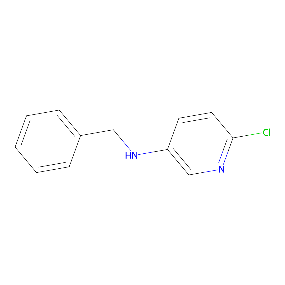 N-benzyl-6-chloropyridin-3-amine molecular structure, CAS 1545239-53-9