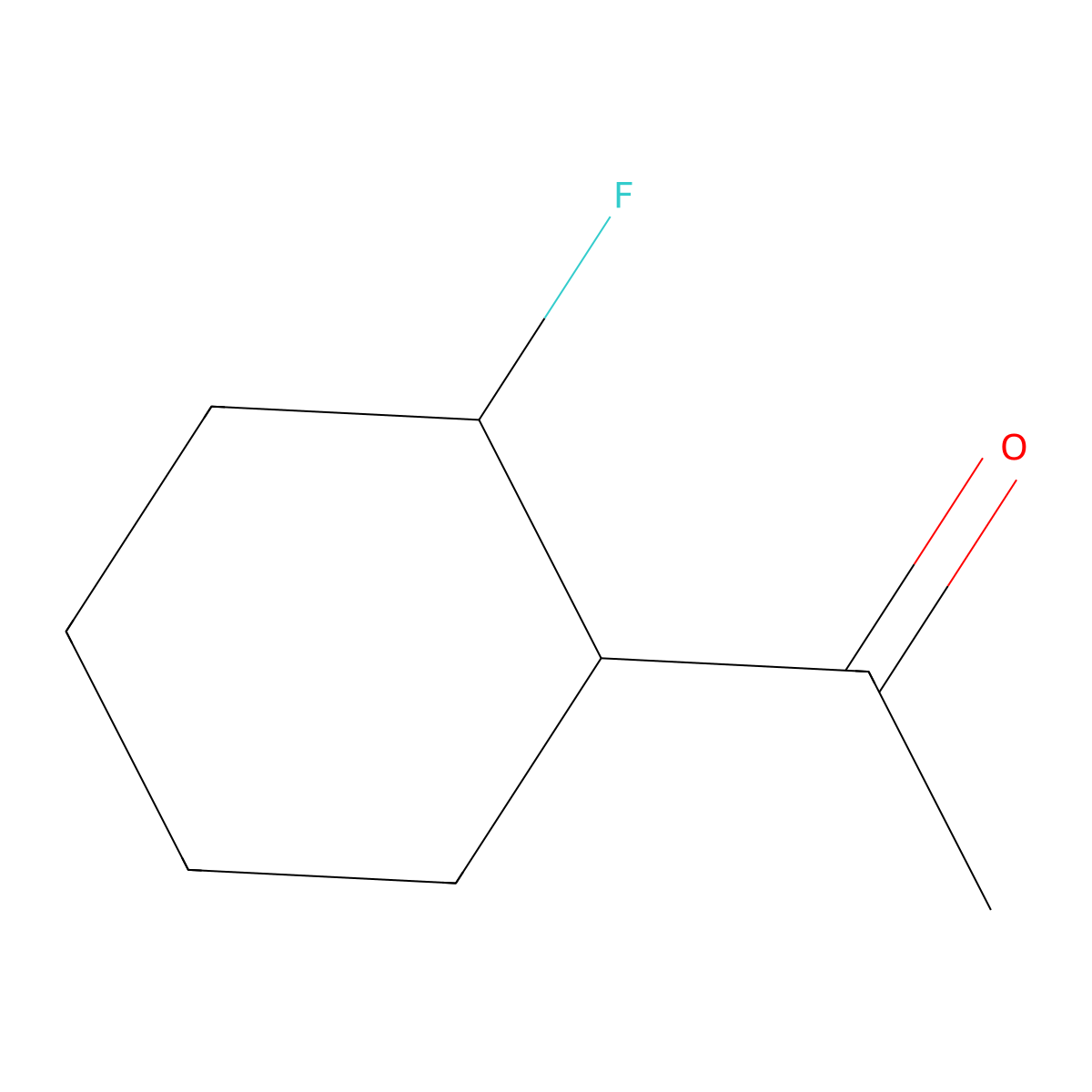 1-(2-Fluorocyclohexyl)ethanone molecular structure, CAS 1545252-72-9