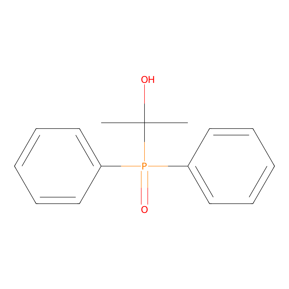 2-Diphenylphosphorylpropan-2-ol molecular structure, CAS 15453-04-0