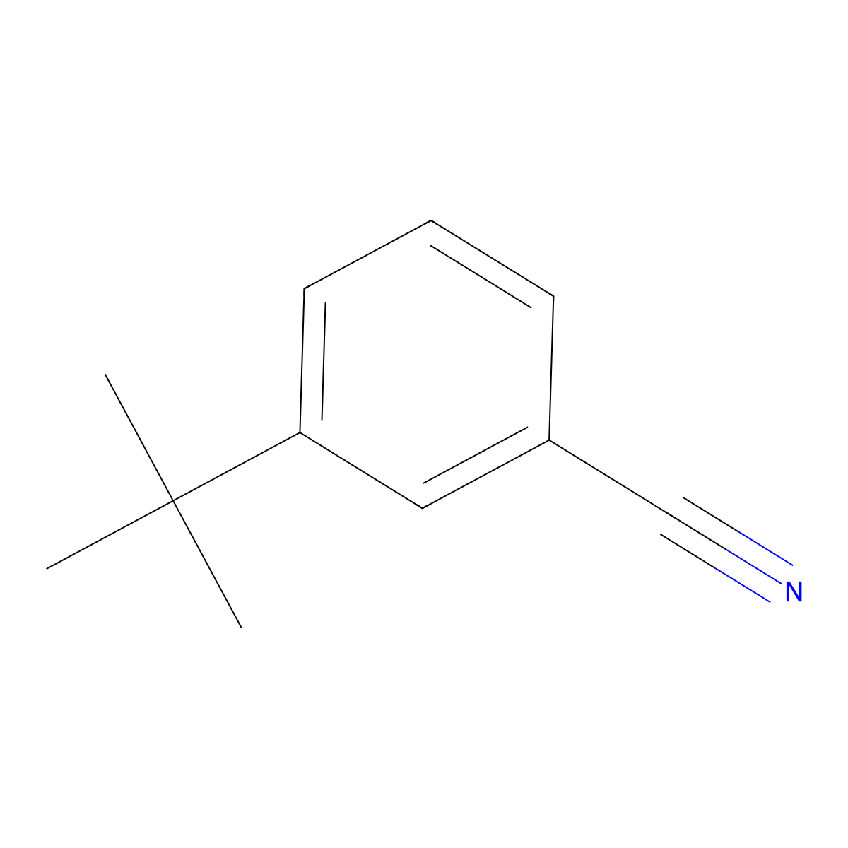 3-Tert-butylbenzonitrile molecular structure, CAS 154532-34-0