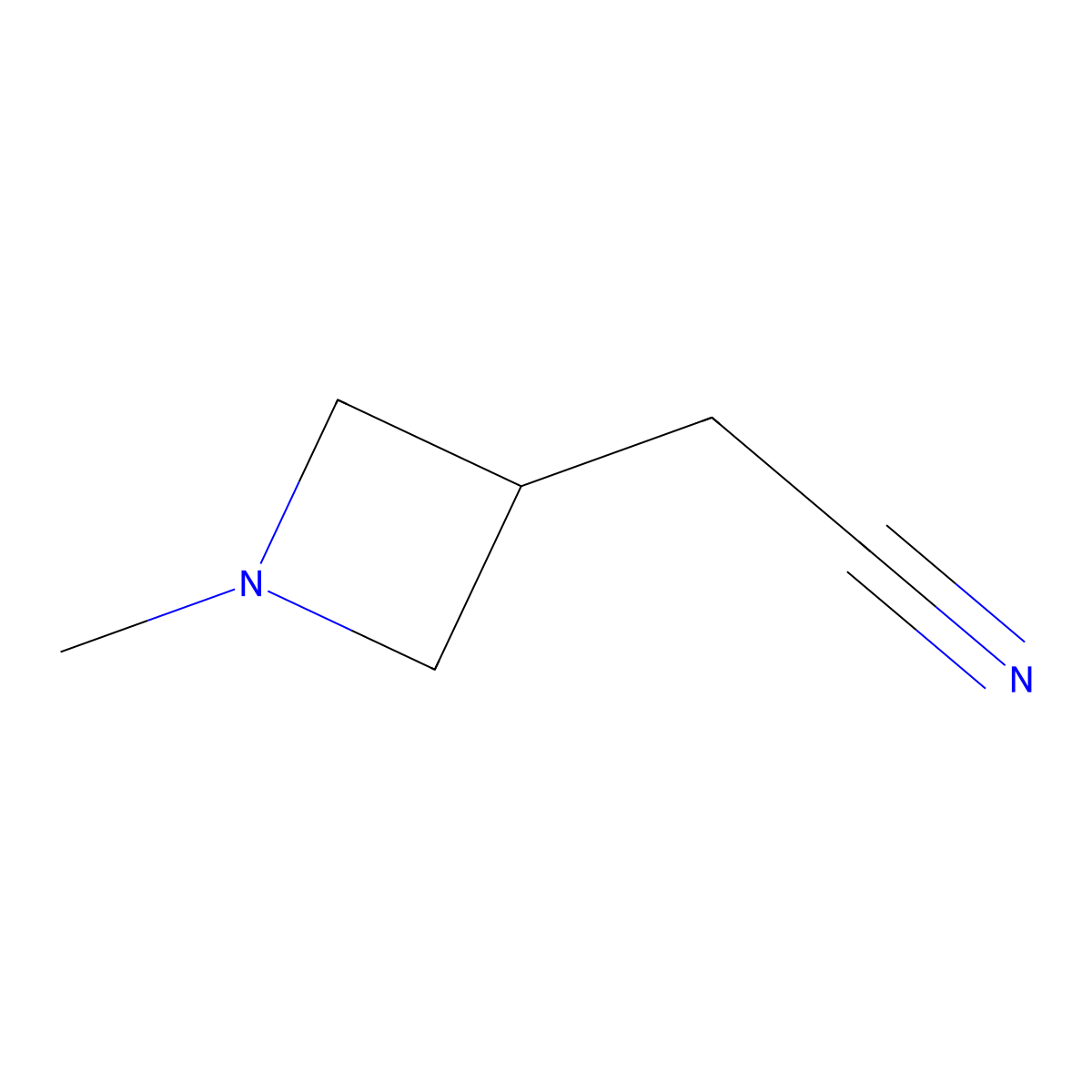 (1-Methyl-azetidin-3-yl)-acetonitrile molecular structure, CAS 1545354-19-5