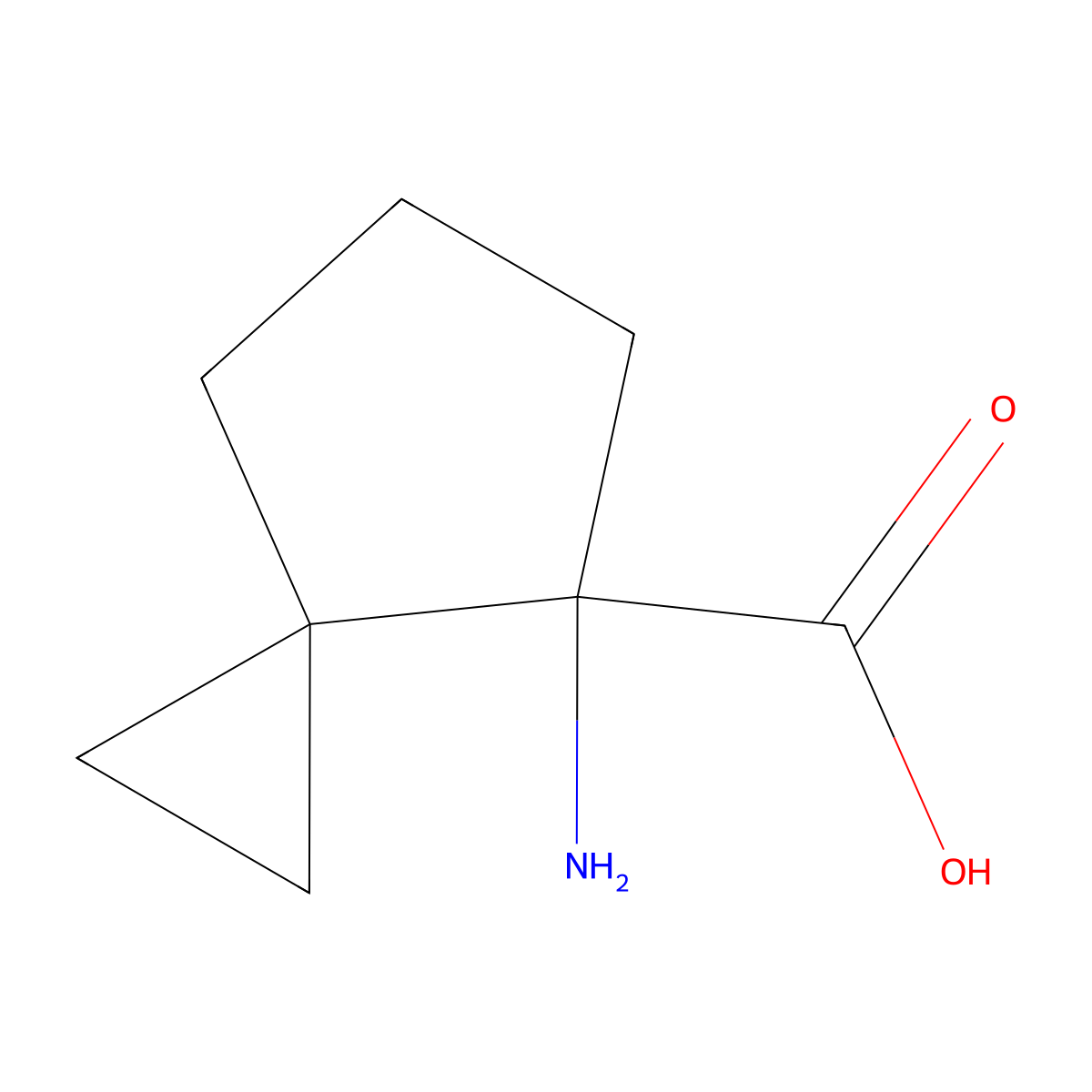 4-Aminospiro[2.4]heptane-4-carboxylic acid molecular structure, CAS 1545389-77-2