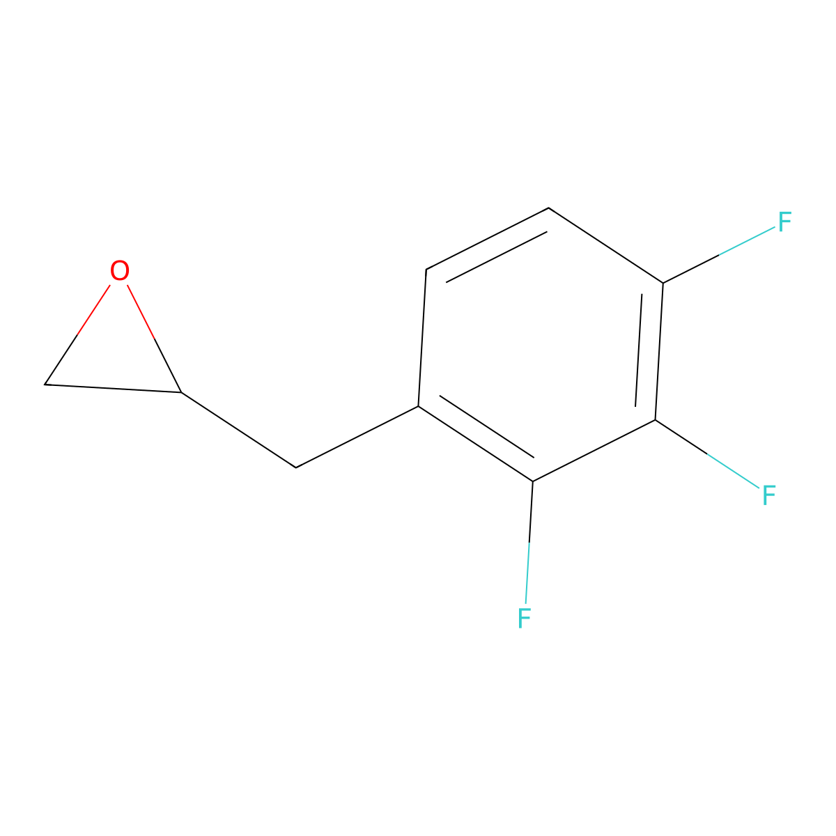 2-[(2,3,4-Trifluorophenyl)methyl]oxirane molecular structure, CAS 1545424-37-0