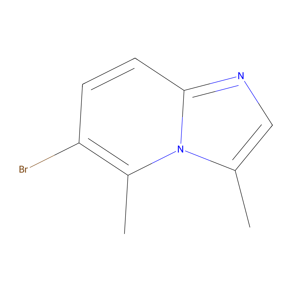 6-Bromo-3,5-dimethylimidazo[1,2-a]pyridine molecular structure, CAS 1545482-60-7