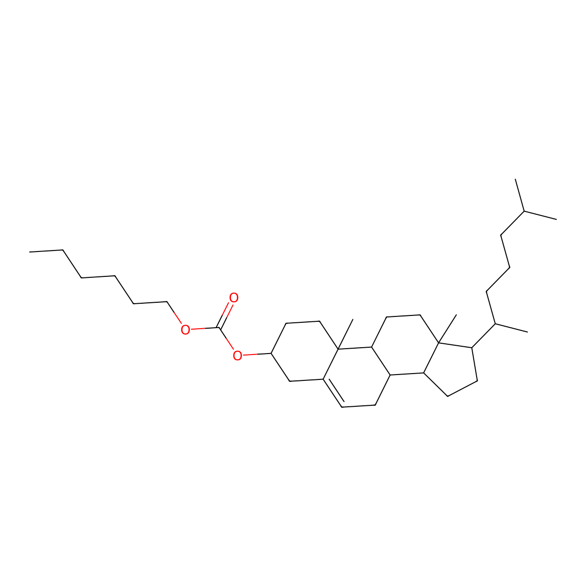 Cholesterol Hexyl Carbonate molecular structure, CAS 15455-80-8