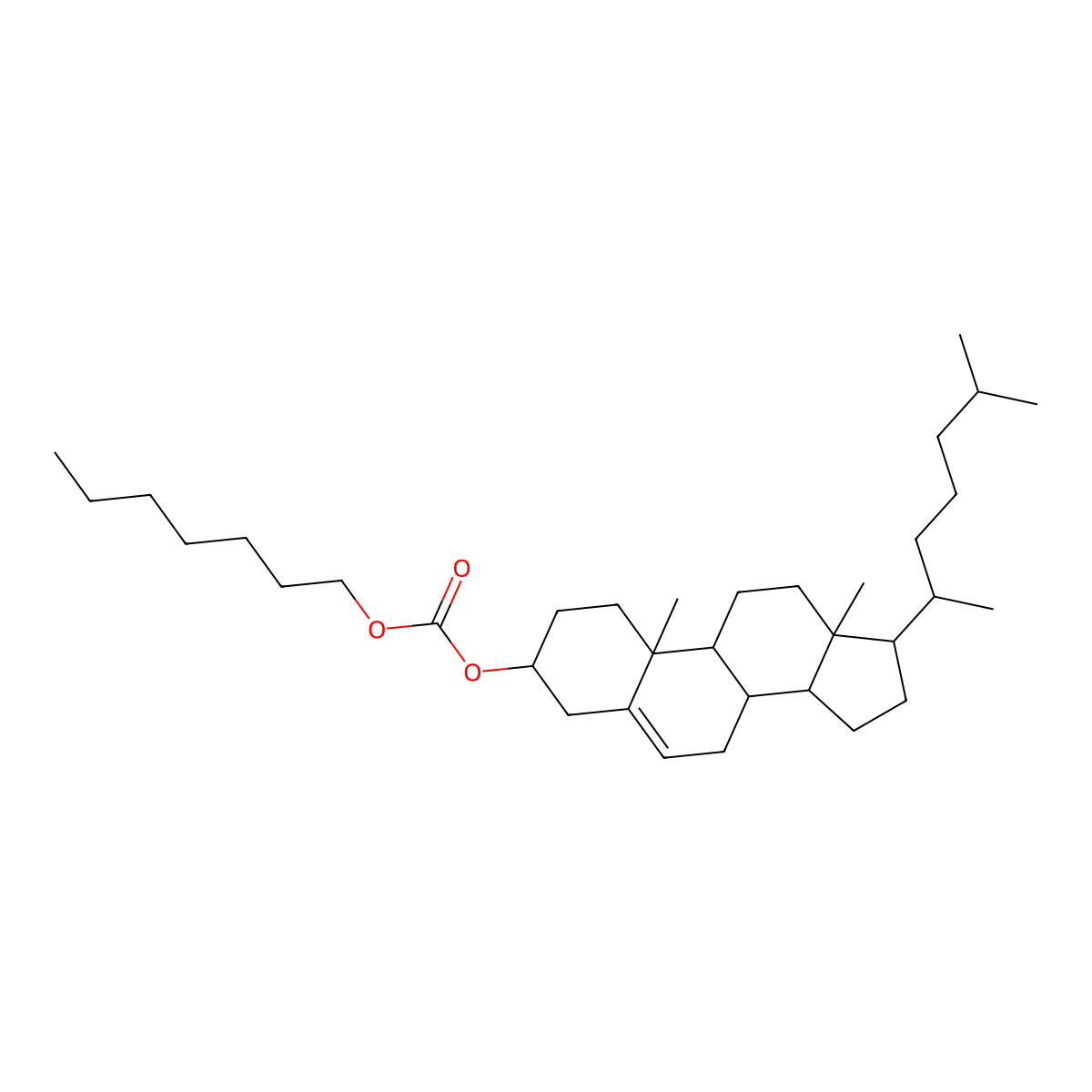 Cholesterol Heptyl Carbonate molecular structure, CAS 15455-81-9