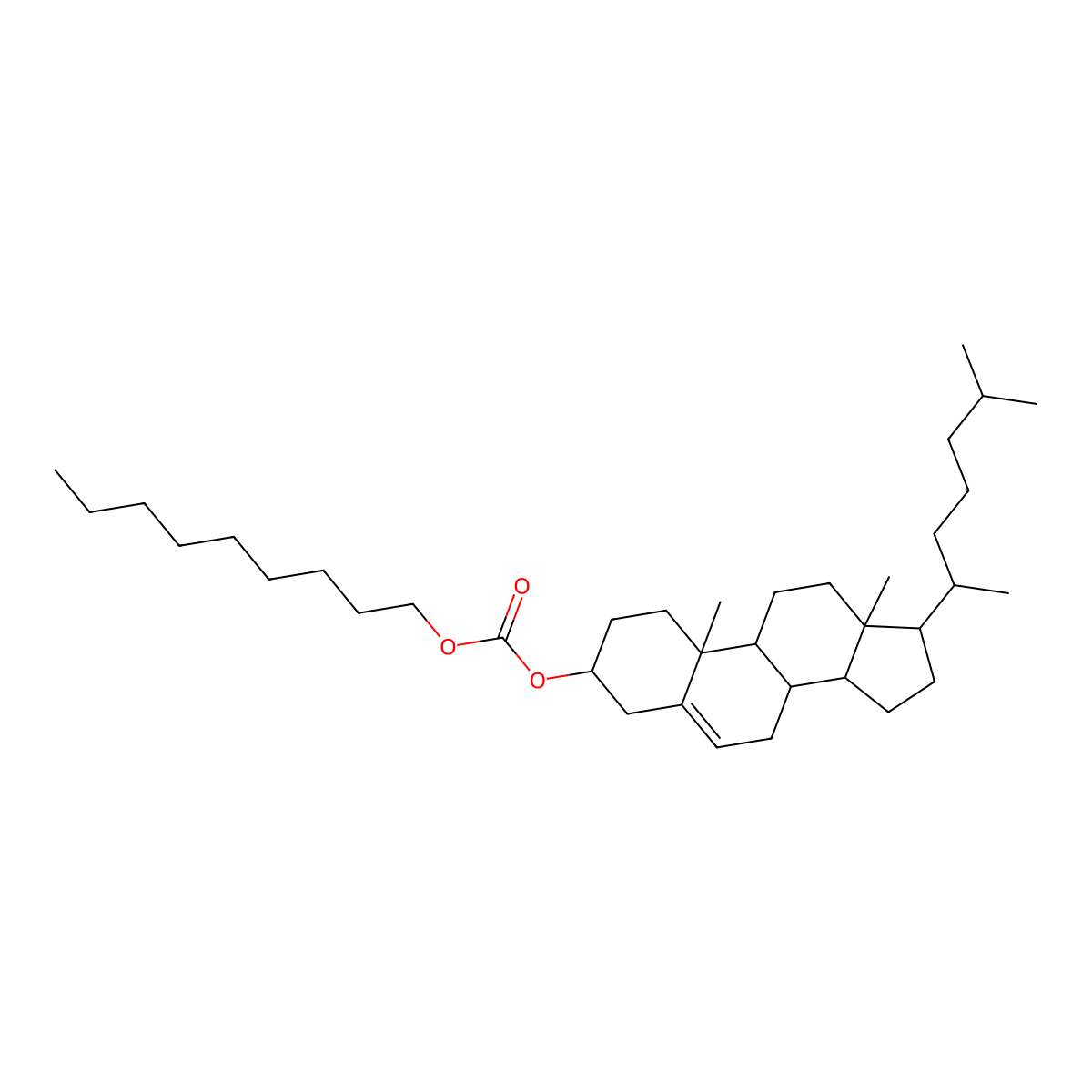 (3beta)-Cholest-5-en-3-yl nonyl carbonate molecular structure, CAS 15455-83-1