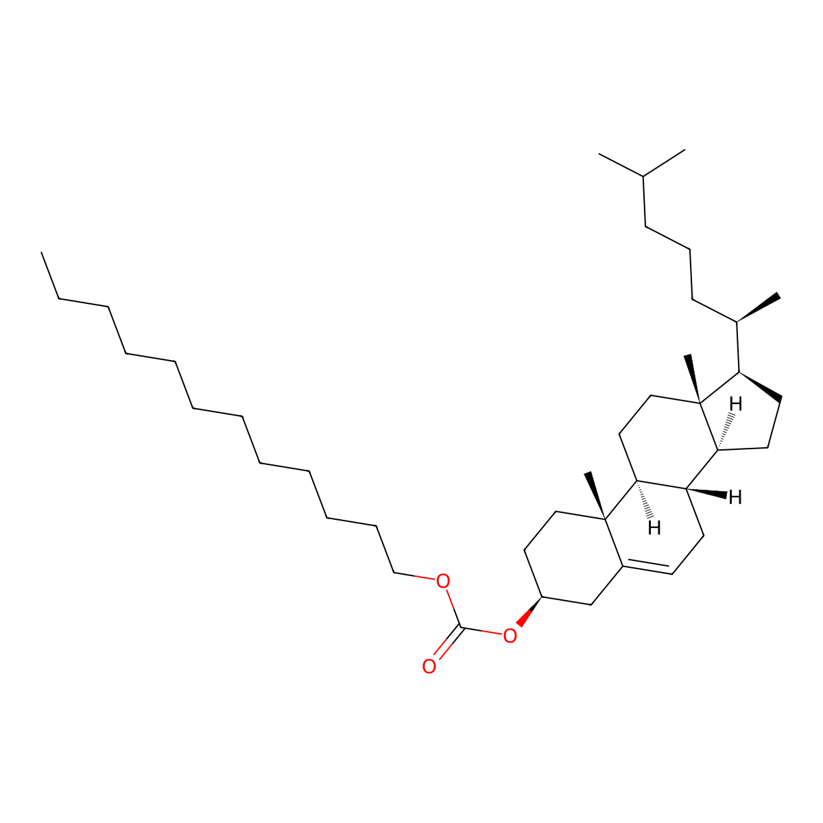 Cholest-5-en-3-ol (3beta)-, 3-(dodecyl carbonate) molecular structure, CAS 15455-85-3