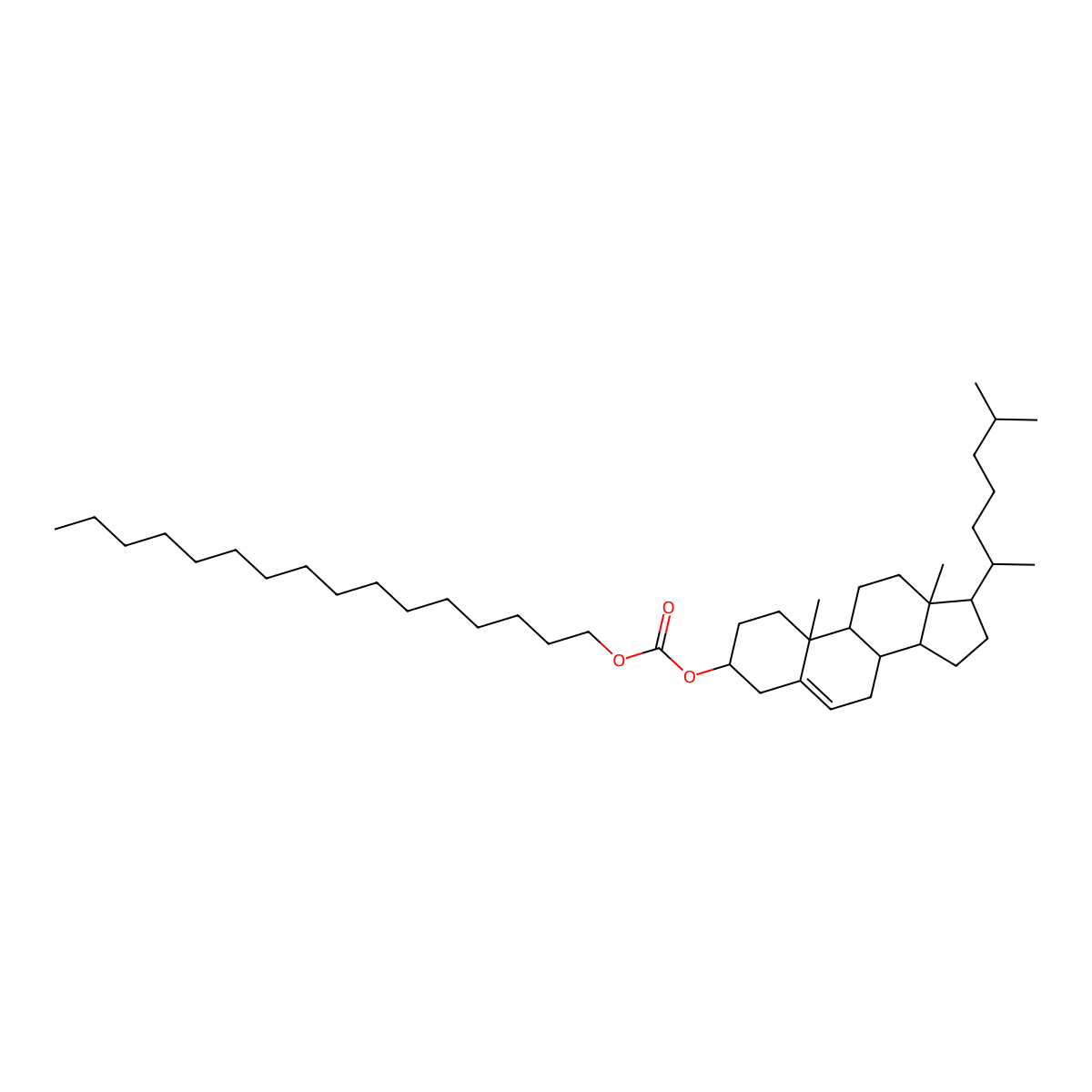Cholesteryl hexadecyl carbonate molecular structure, CAS 15455-87-5