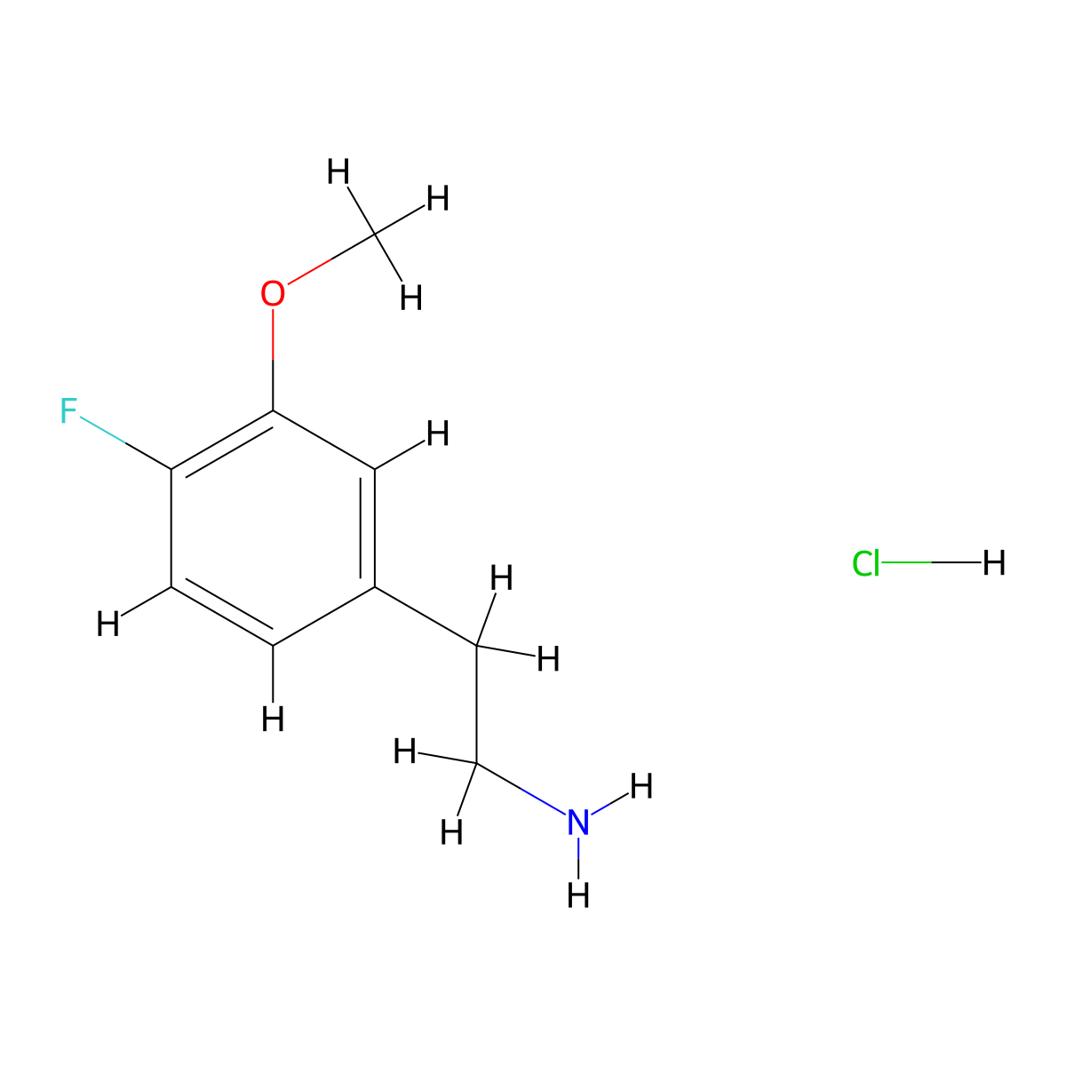 2-(4-Fluoro-3-methoxyphenyl)ethan-1-amine hydrochloride molecular structure, CAS 154550-93-3