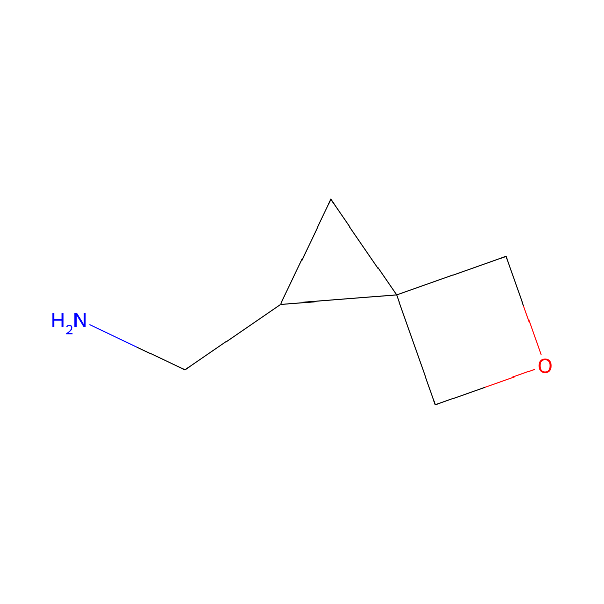 {5-Oxaspiro[2.3]hexan-1-yl}methanamine molecular structure, CAS 1545505-51-8
