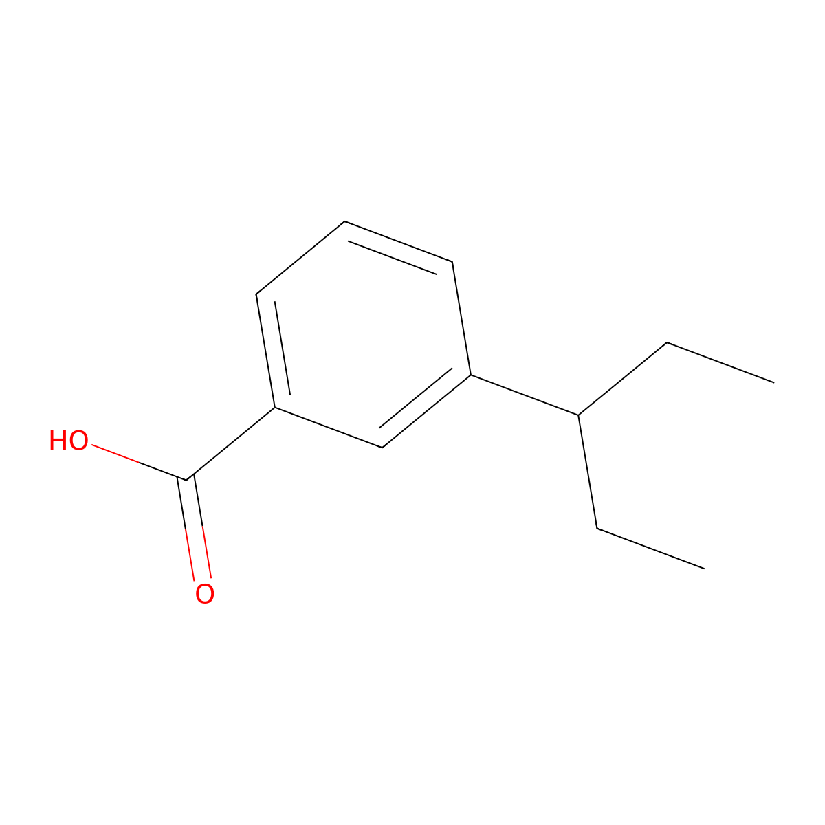 3-(Pentan-3-yl)benzoic acid molecular structure, CAS 1545507-54-7