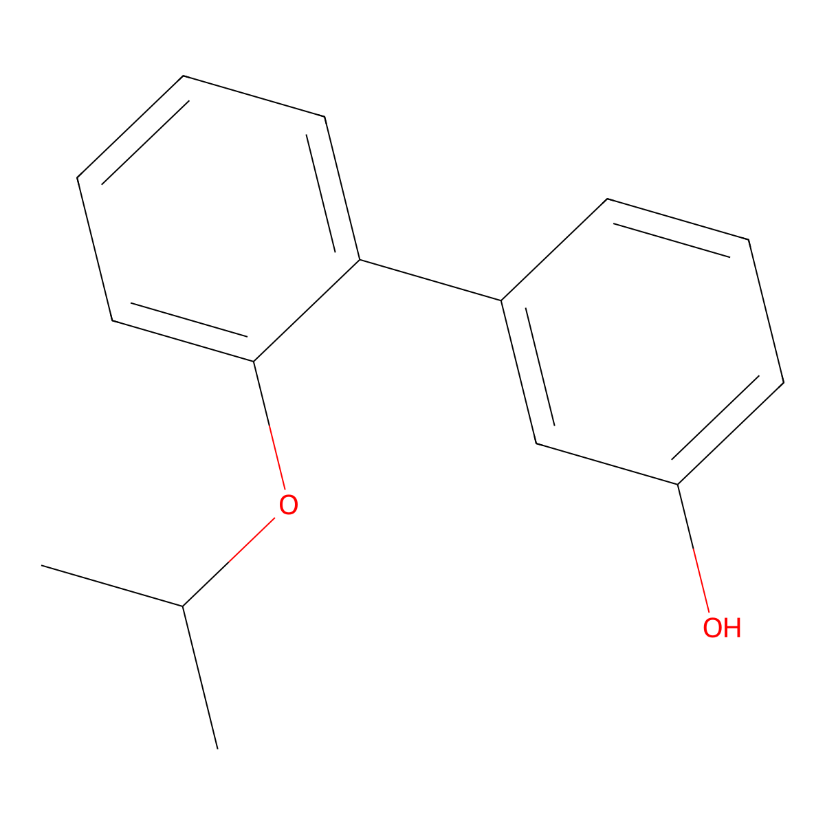 2'-(1-Methylethoxy)[1,1'-biphenyl]-3-ol molecular structure, CAS 1545519-44-5