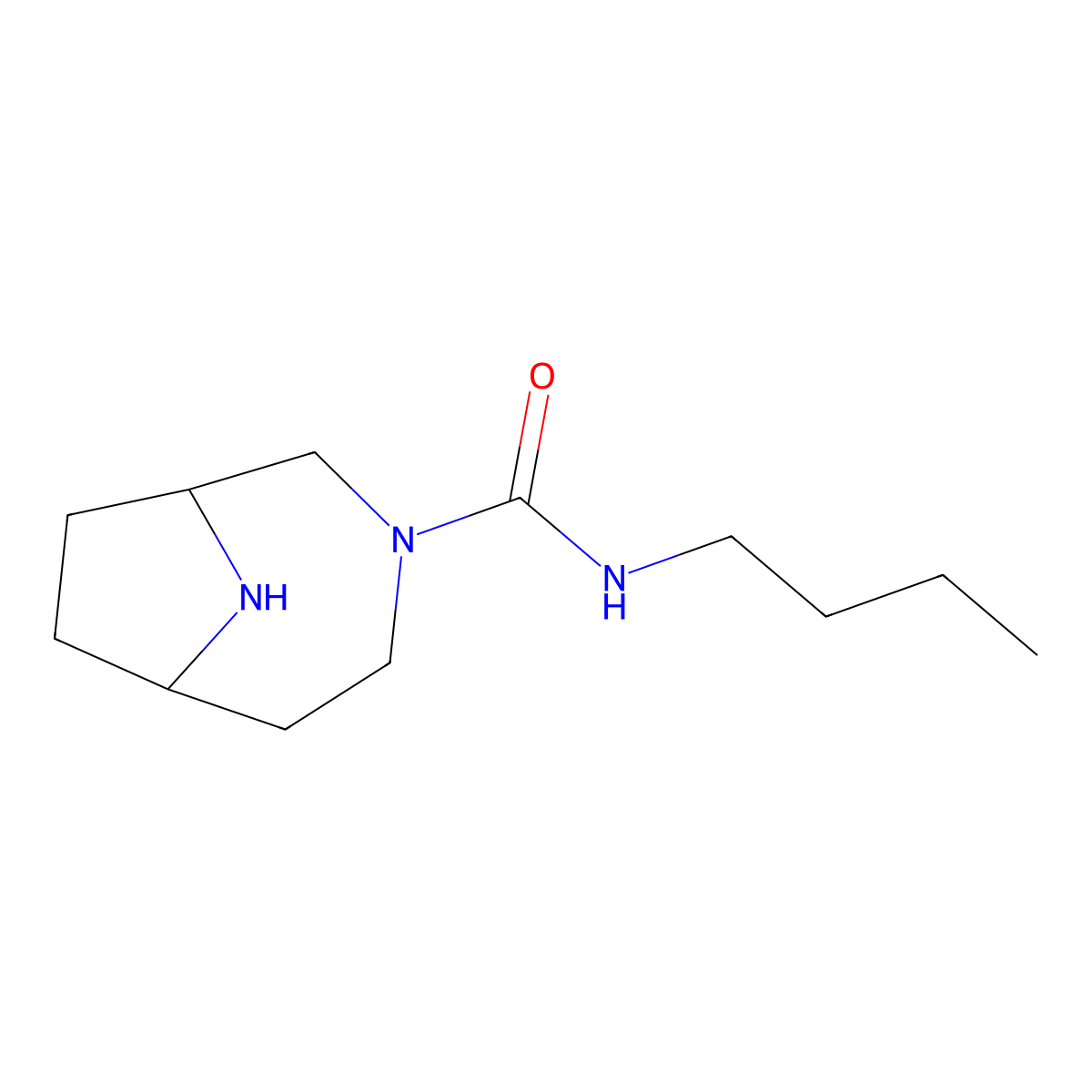 N-butyl-3,9-diazabicyclo[4.2.1]nonane-3-carboxamide molecular structure, CAS 1545559-63-4