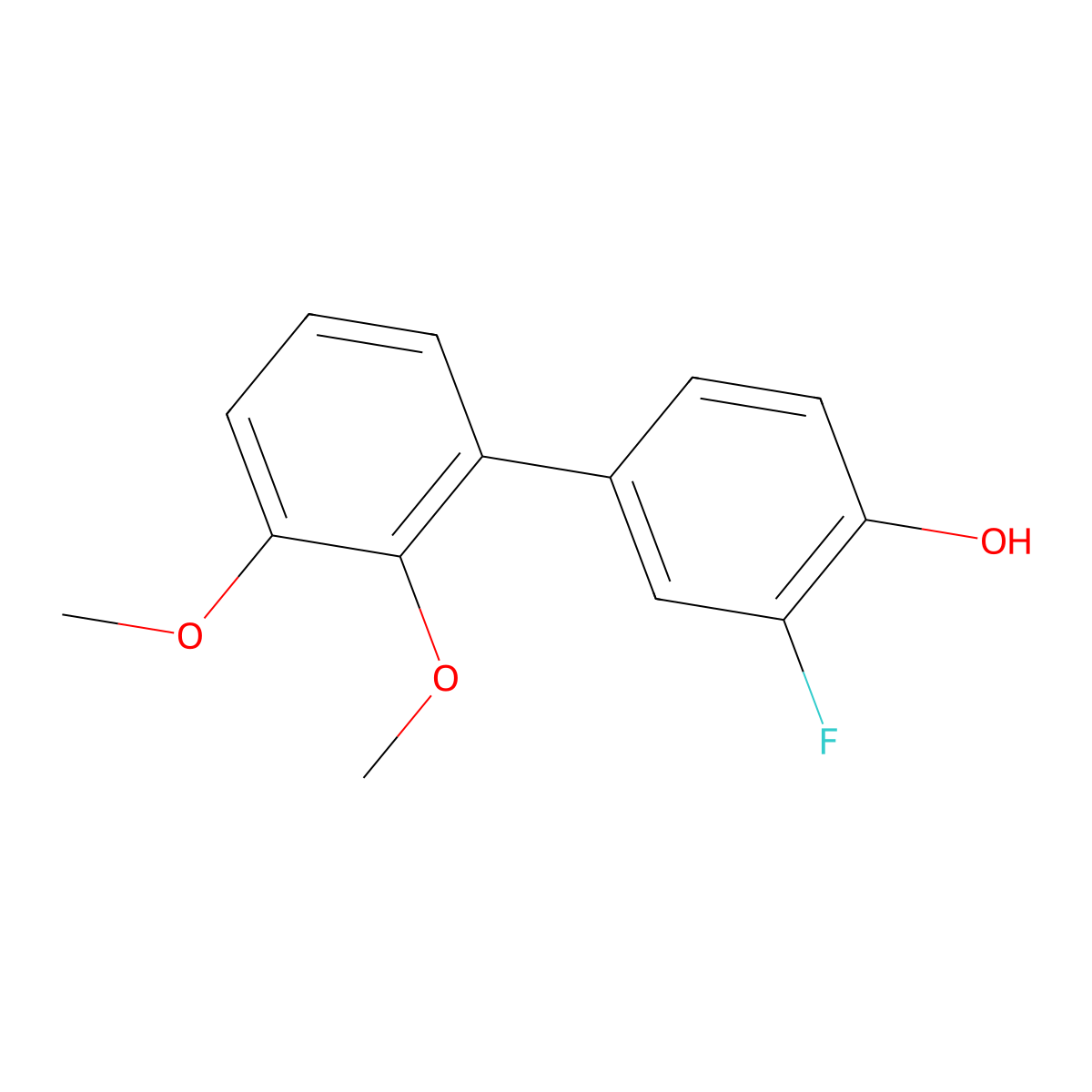 3-Fluoro-2',3'-dimethoxy[1,1'-biphenyl]-4-ol molecular structure, CAS 1545576-75-7