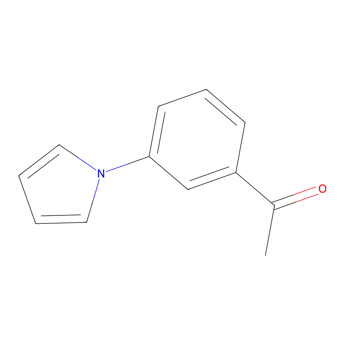 1-[3-(1H-pyrrol-1-yl)phenyl]ethanone molecular structure, CAS 154559-69-0