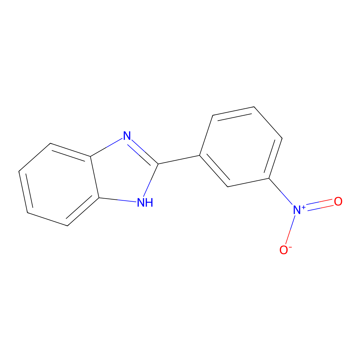 2-(3-Nitrophenyl)benzimidazole molecular structure, CAS 15456-62-9