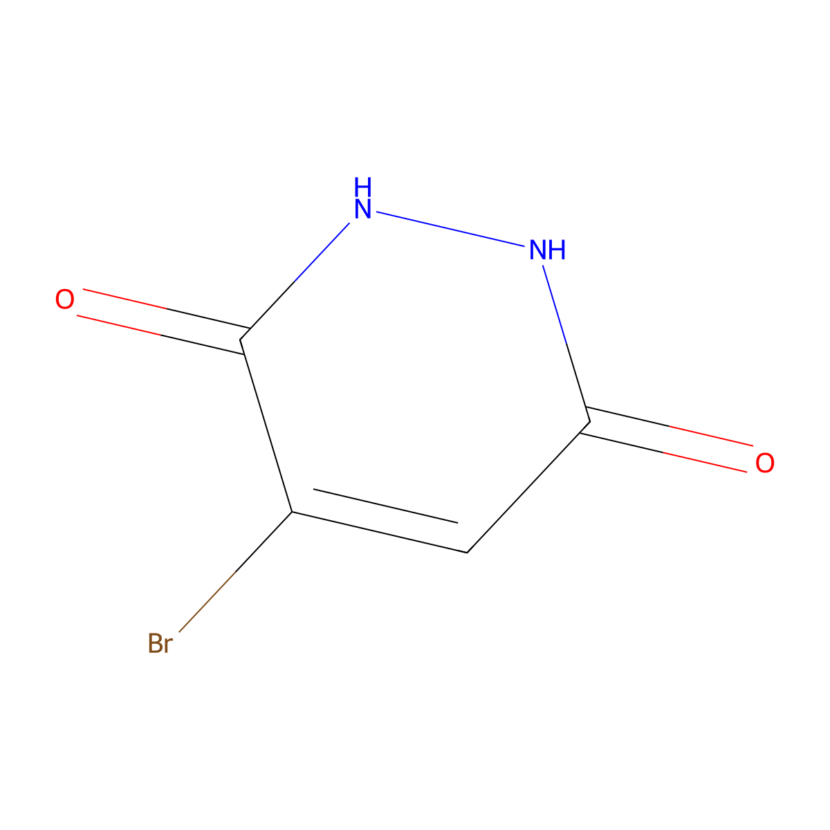 4-Bromopyridazine-3,6-diol molecular structure, CAS 15456-86-7