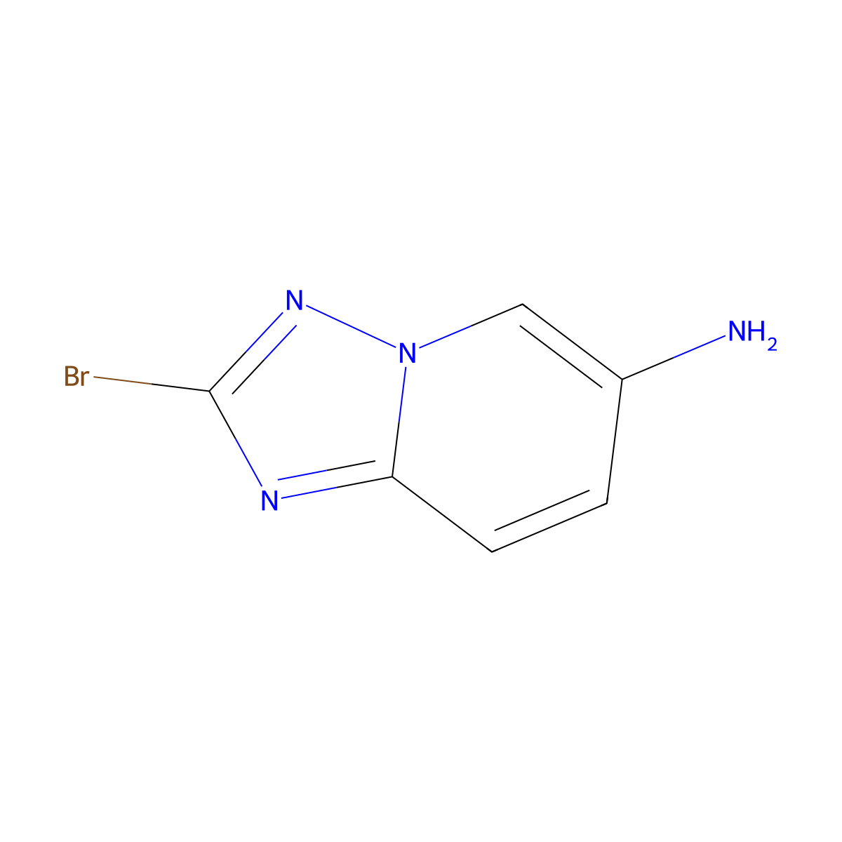 2-Bromo-[1,2,4]triazolo[1,5-A]pyridin-6-amine molecular structure, CAS 1545675-28-2