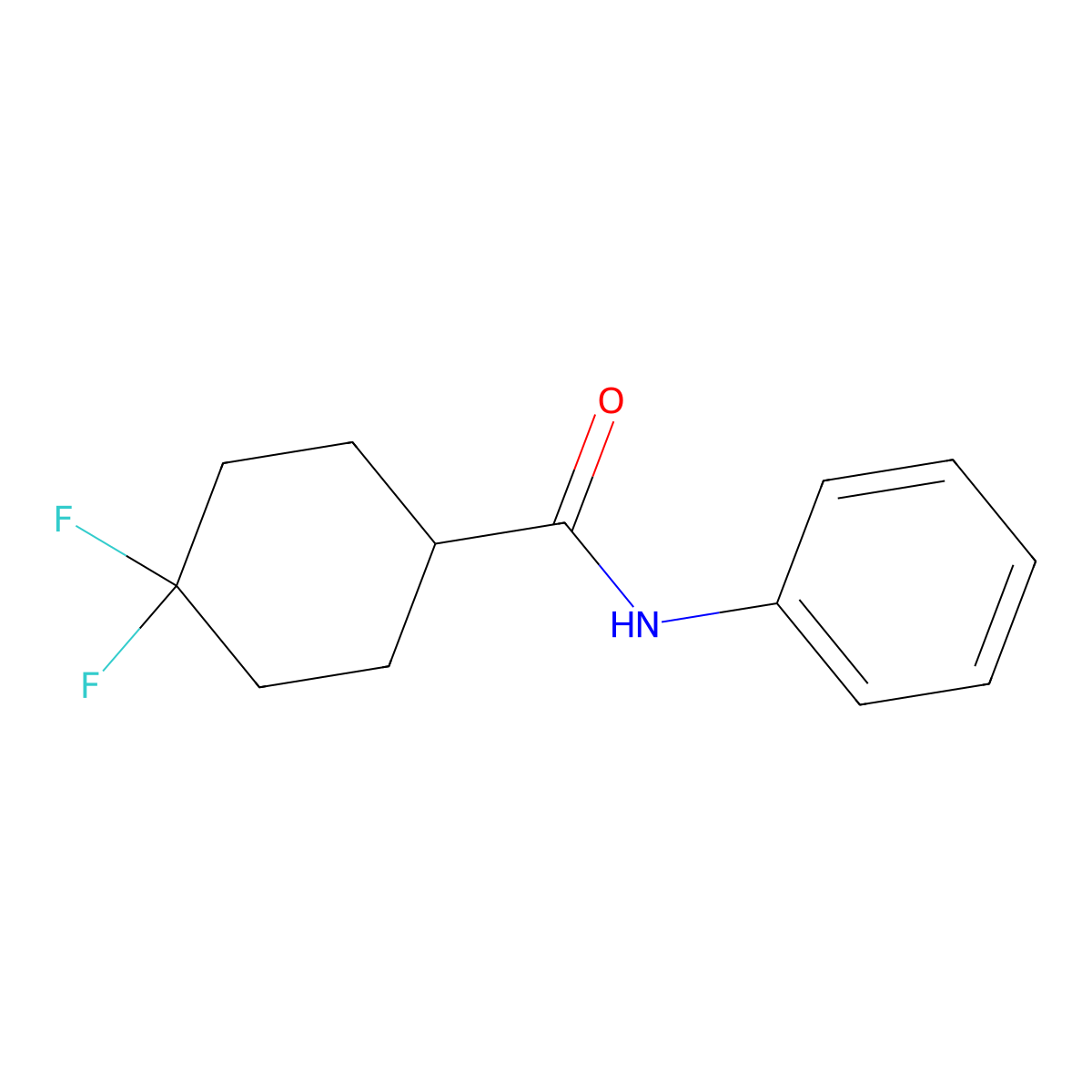4,4-difluoro-N-phenylcyclohexane-1-carboxamide molecular structure, CAS 1545679-10-4