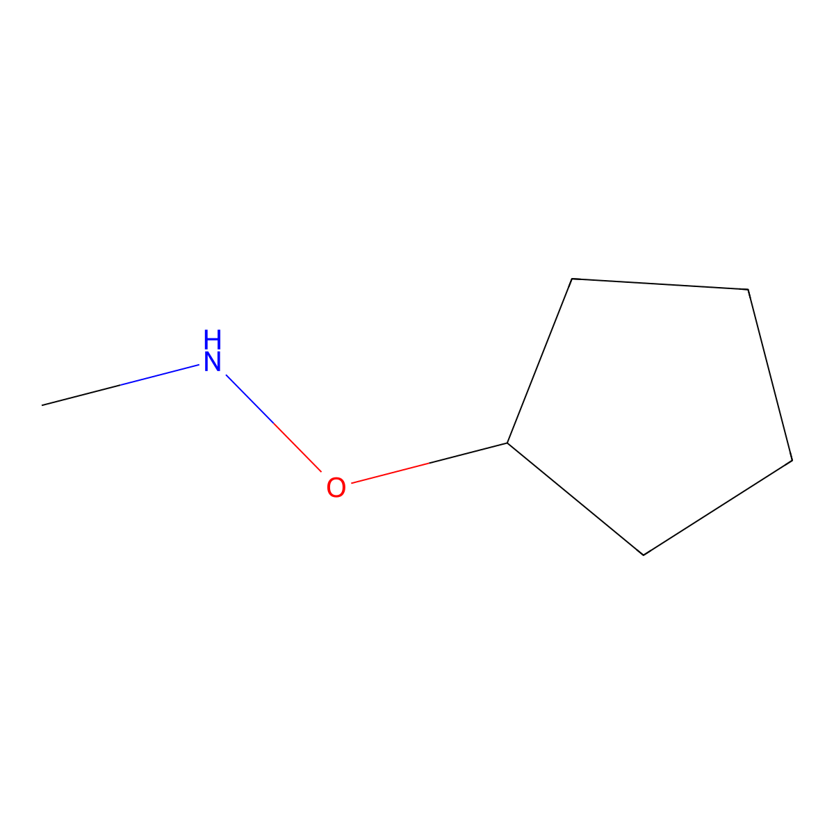 (Cyclopentyloxy)(methyl)amine molecular structure, CAS 1545691-27-7