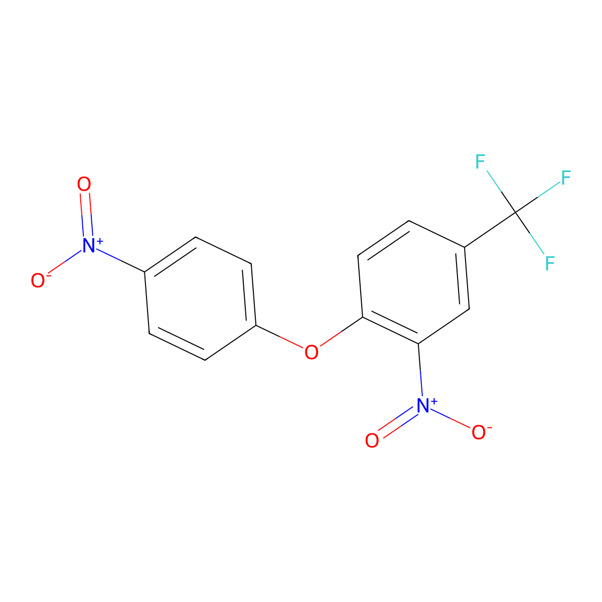 Fluorodifen molecular structure, CAS 15457-05-3