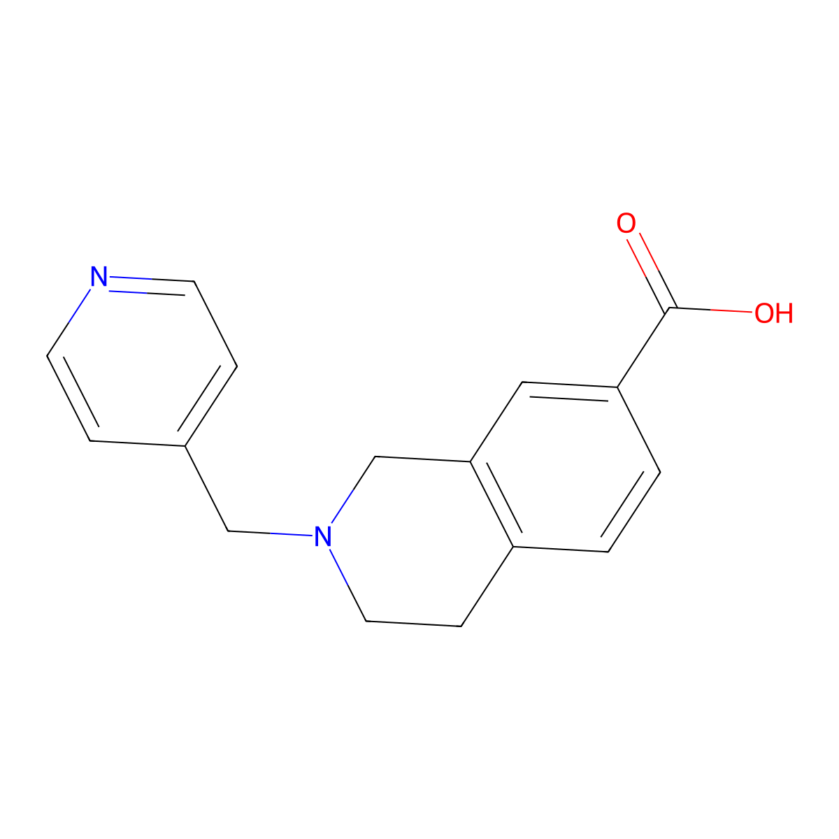2-(Pyridin-4-ylmethyl)-1,2,3,4-tetrahydroisoquinoline-7-carboxylic acid molecular structure, CAS 1545746-94-8