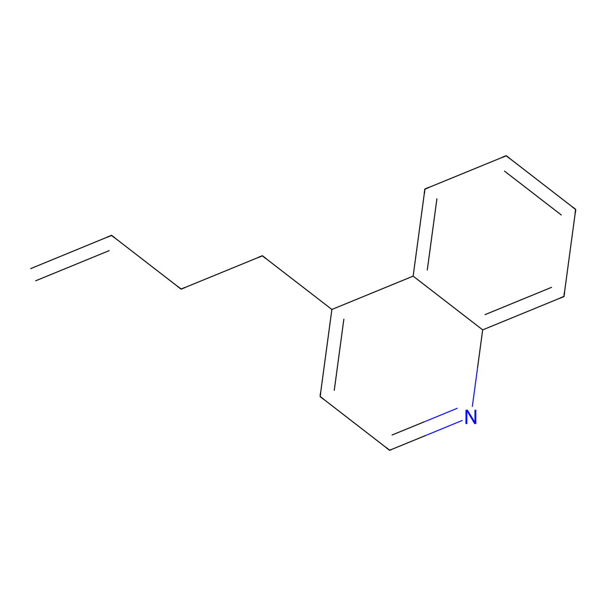 4-(But-3-EN-1-YL)quinoline molecular structure, CAS 1545756-20-4