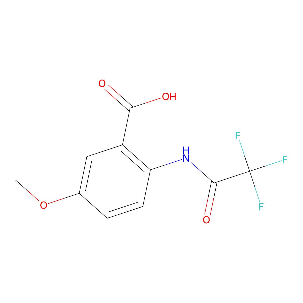 5-Methoxy-2-(trifluoroacetamido)benzoic acid molecular structure, CAS 1545756-75-9