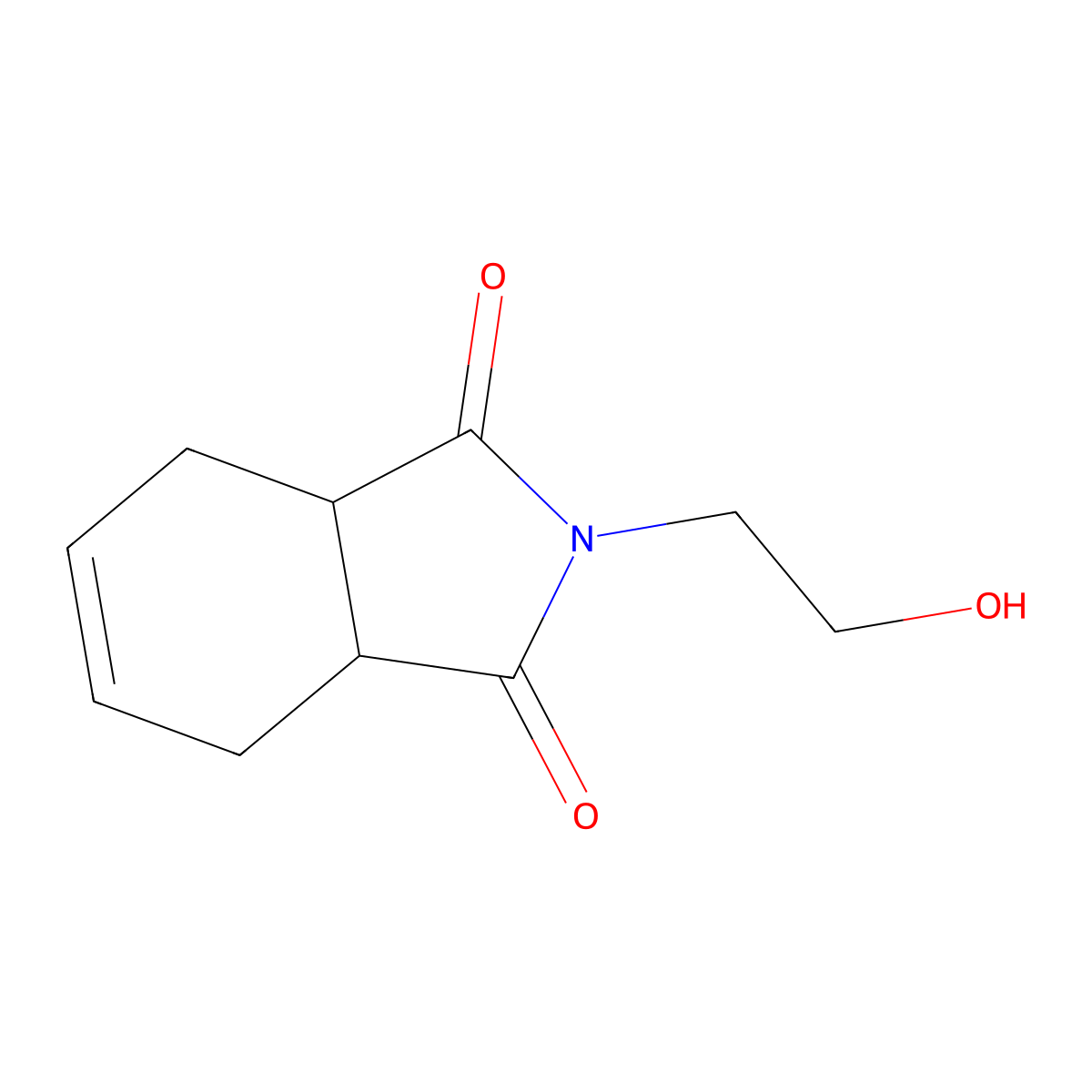 1,2,3,6,-tetrahydro-N-(2-hydroxyethyl)phthalimide molecular structure, CAS 15458-48-7