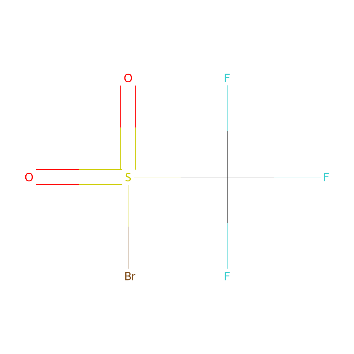 Trifluoromethanesulfonyl Bromide molecular structure, CAS 15458-53-4