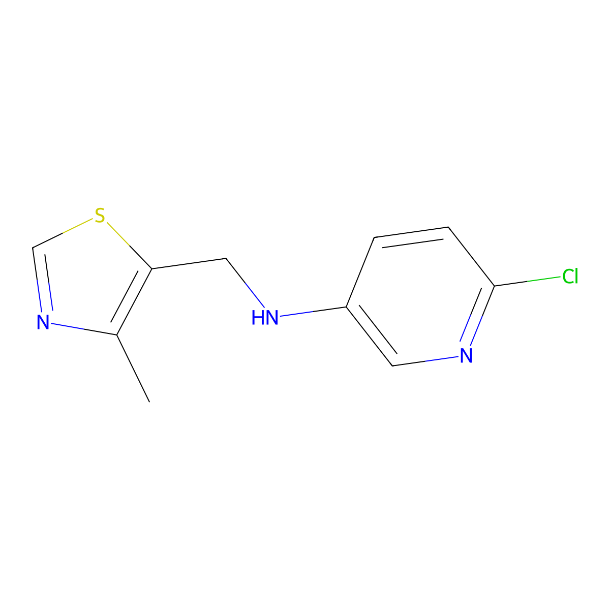 6-Chloro-N-[(4-methyl-1,3-thiazol-5-yl)methyl]pyridin-3-amine molecular structure, CAS 1545807-75-7