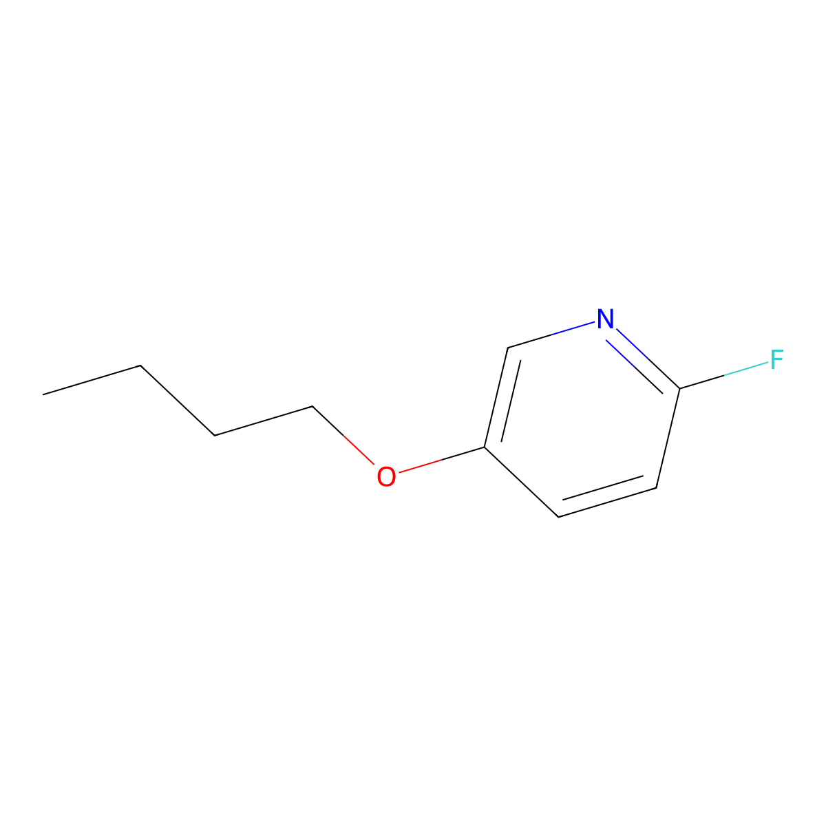 5-Butoxy-2-fluoropyridine molecular structure, CAS 1545912-15-9