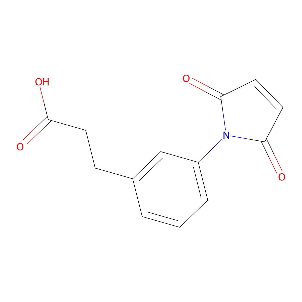 3-[3-(2,5-dioxo-2,5-dihydro-1H-pyrrol-1-yl)phenyl]propanoic acid molecular structure, CAS 1545929-71-2